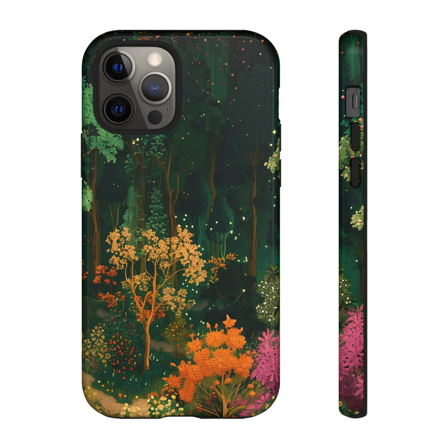 Nature-Inspired Phone Case, Floral Design, Tough iPhone Cover, Gift for Nature Lovers, Colorful Phone Accessory