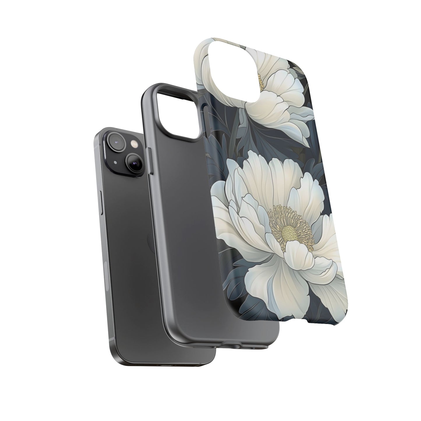 Elegant Floral Phone Case, Floral iPhone Cover, Flower Art Phone Case, Eco-Friendly Mobile Protection, Tough & Stylish Phone Case