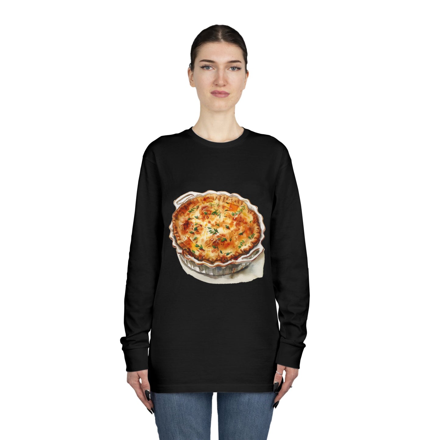 Long Sleeve Crewneck Tee - Traditional Royal British Meals