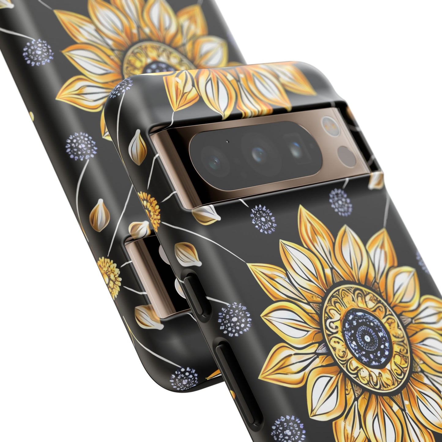 Floral Phone Case with Mandala Design, Tough Cases for iPhone & Samsung, Boho Style, Gift for Her, Unique Accessories