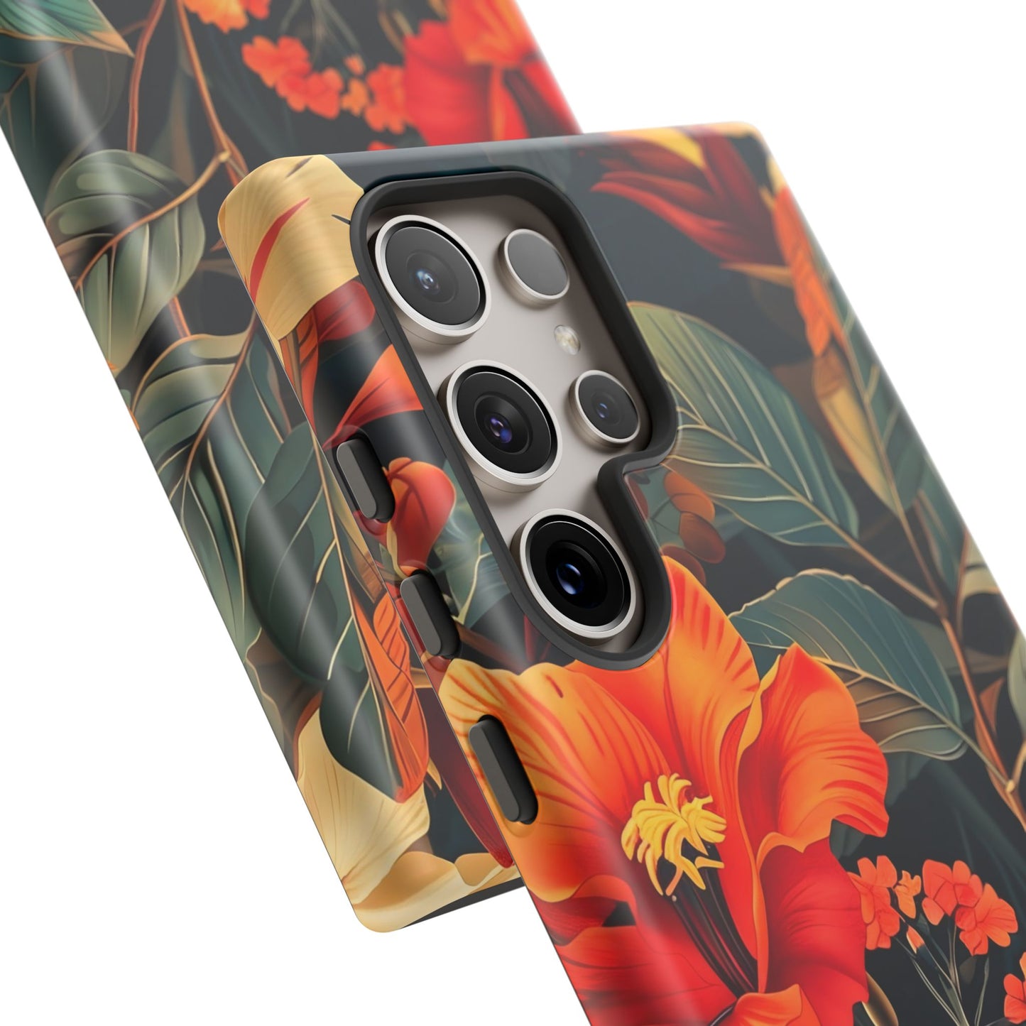 Tough Floral Phone Case | Tropical Vibe, Gift for Nature Lovers, Summer Beach Accessory, Floral Pattern, Trendy Phone Accessories