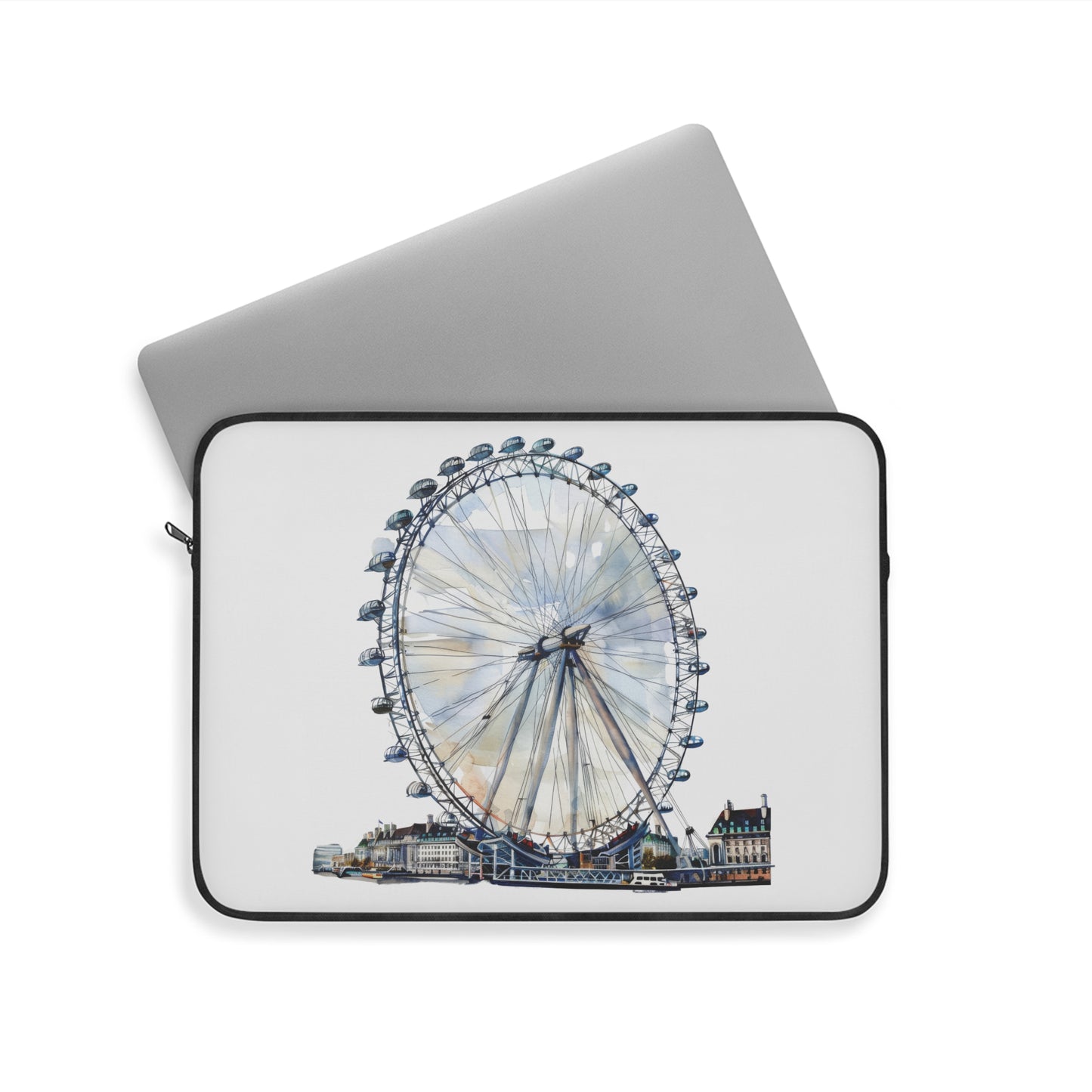 London Eye Laptop Sleeve - Stylish Tech Case, Gift for Travelers, Modern Computer Protection, Unique Design for Students & Professionals