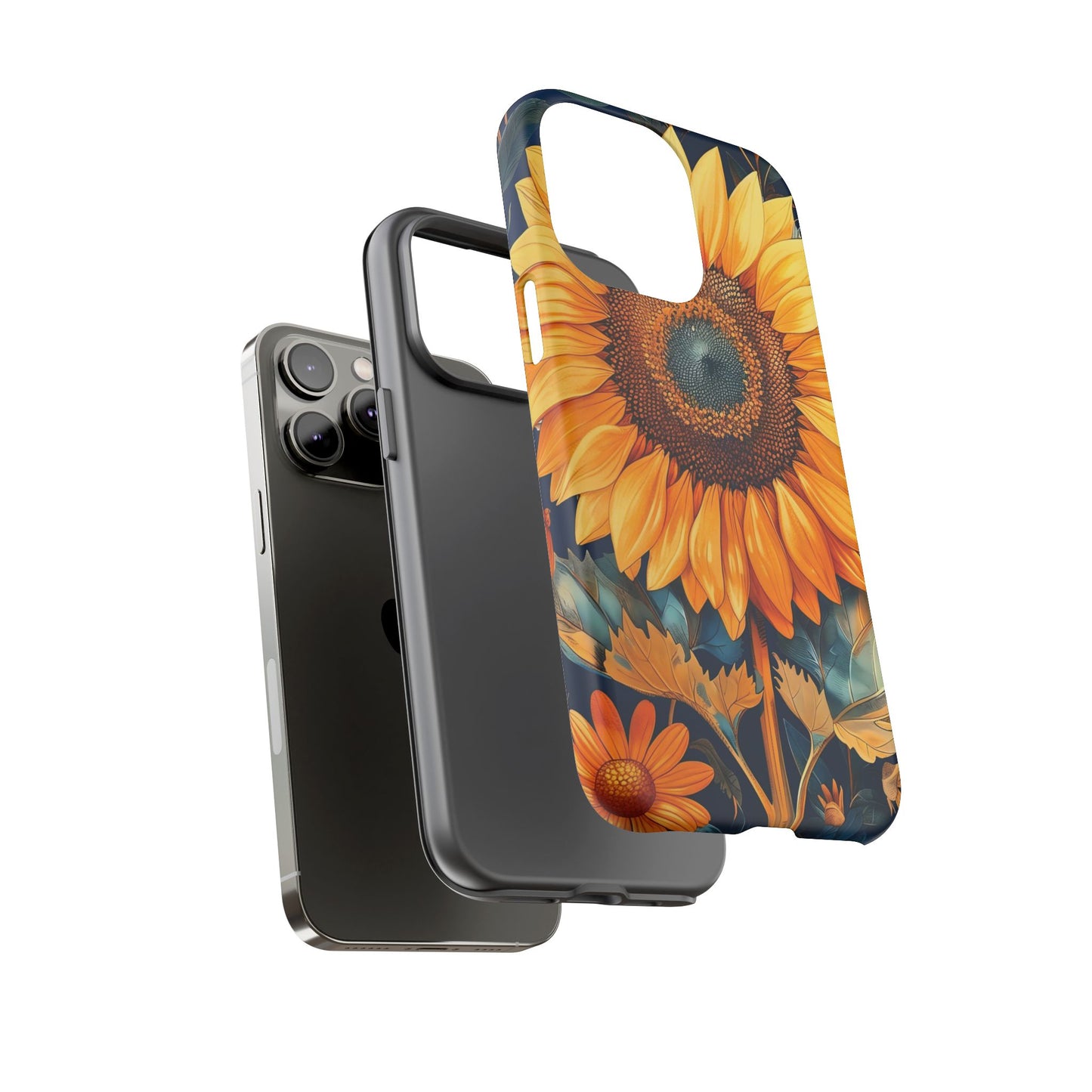 Sunflower Phone Case - Floral Design for Nature Lovers, Cute Spring Accessory, Gift for Her, Eco-Friendly Cover
