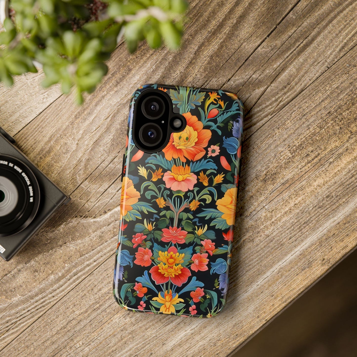Floral Phone Case - Tough Cases, Flower Pattern Phone Cover, Nature Lover Gift, Stylish Protective Case, Colorful Floral Design