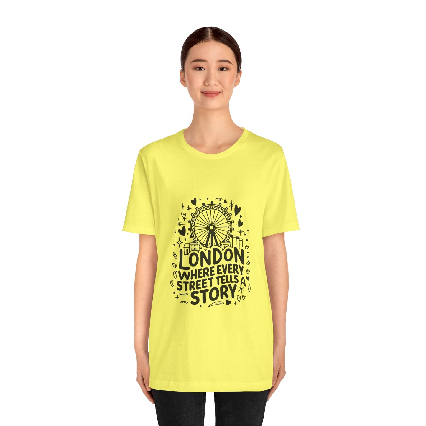 Unisex Jersey Short Sleeve Tee - London's Story Telling Street