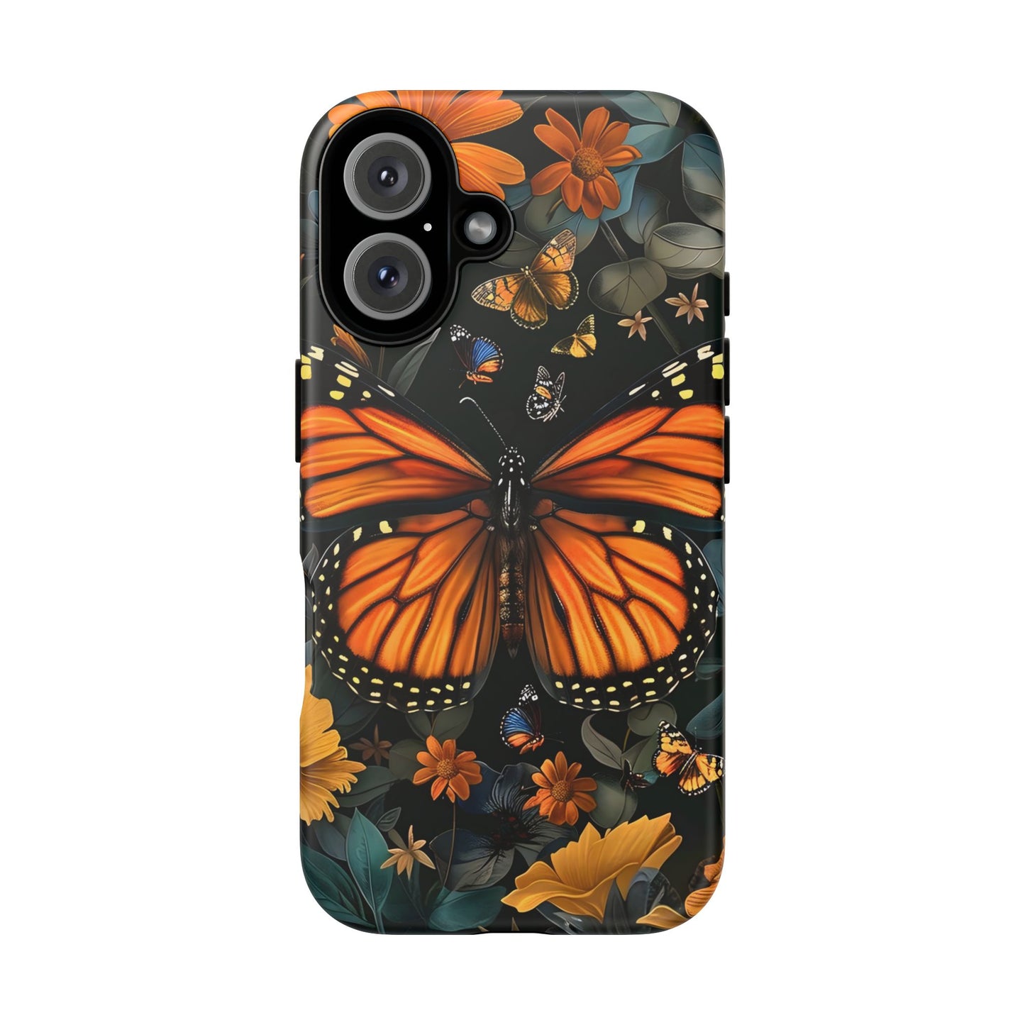 Monarch Butterfly Phone Case, Tough Cases, Nature Lover Gift, Floral Mobile Cover, Eco-Friendly Phone Accessory, Butterfly Design