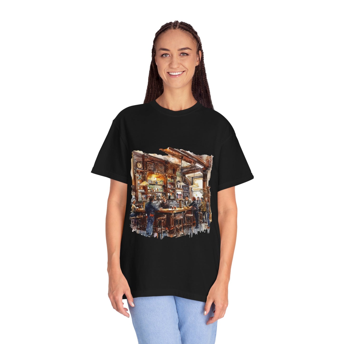 Unisex Garment-Dyed T-shirt - The Classic British Pub