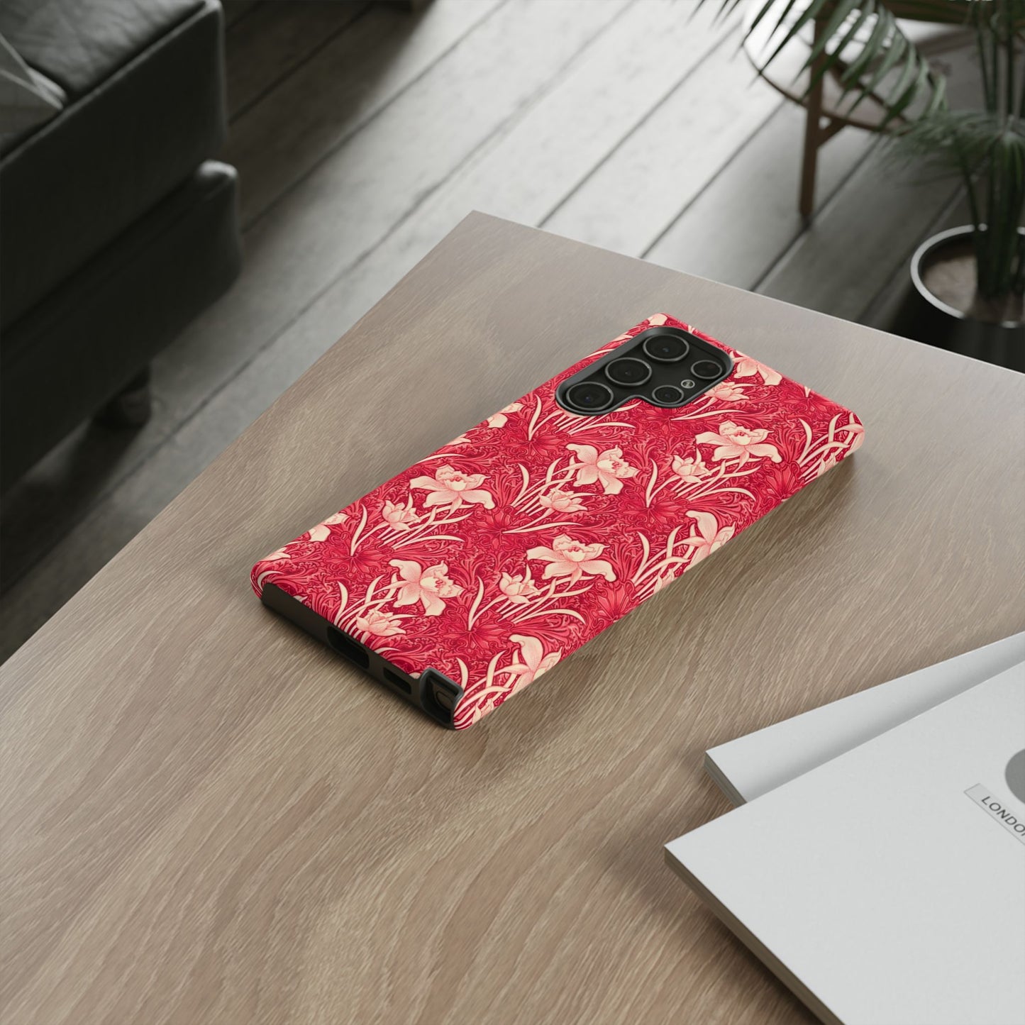 Floral Tough Phone Case - Durable, Stylish Accessory, Perfect Gift for Her, Floral Pattern, Customizable, Ideal for Daily Use