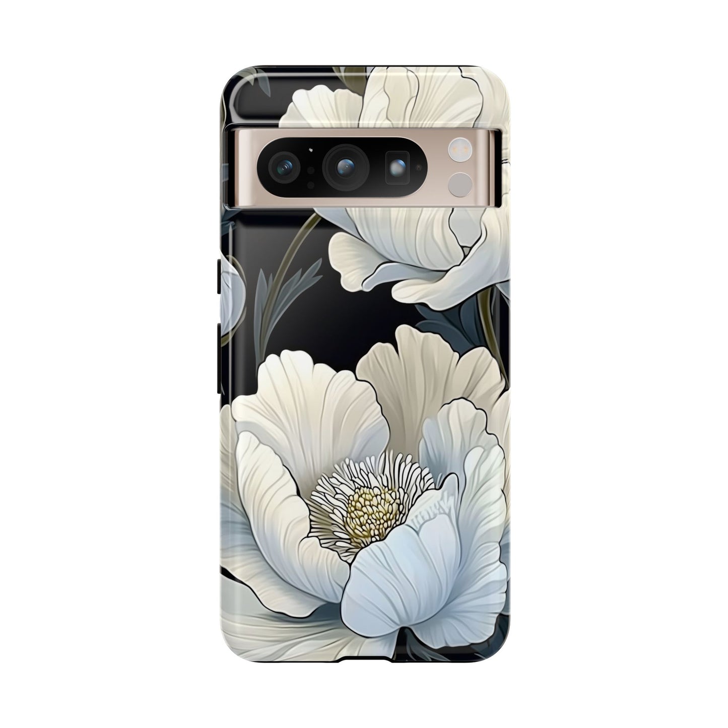 Floral Phone Case, Tough Cases for Women, Stylish Phone Cover, Floral Design Phone Protector, Nature Inspired Tech Accessories