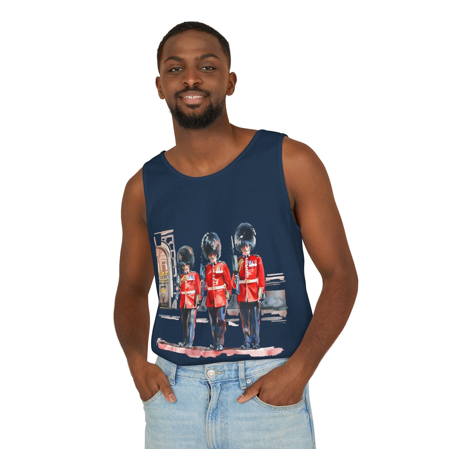 Unisex Garment-Dyed Tank Top - Red Jacket - Bodmin Keep