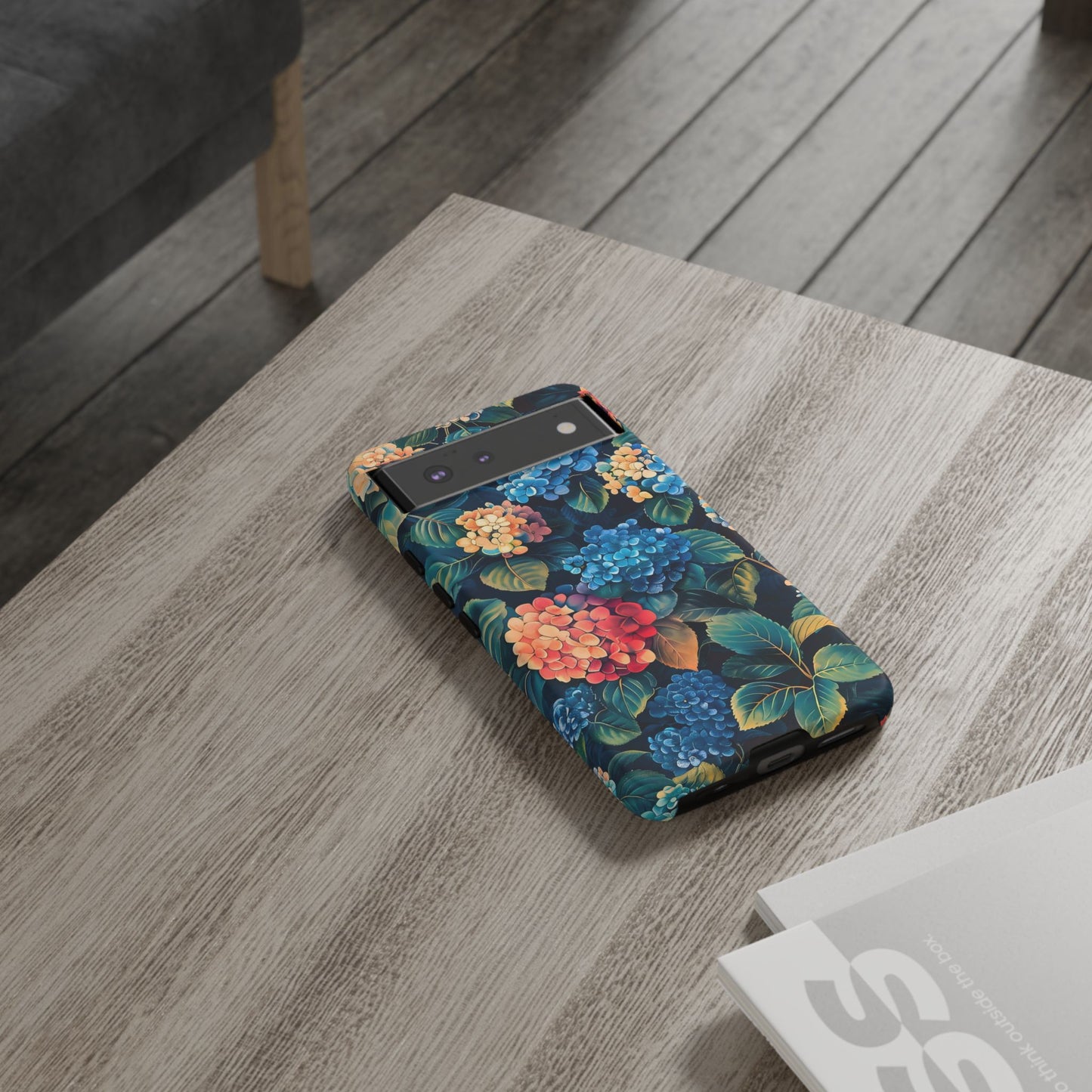 Floral Tough Phone Case, Durable Smartphone Cover, Flower Design, Gift for Her, Stylish Protection