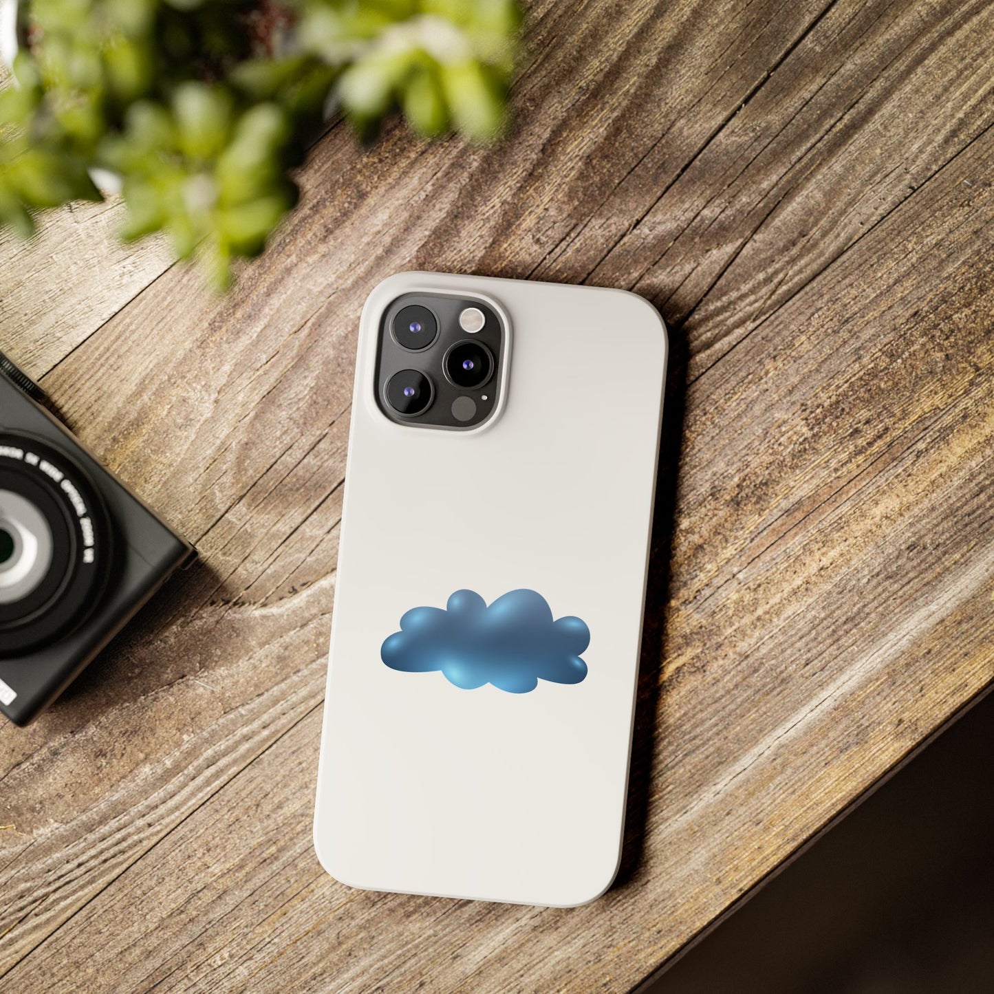 Cloud Design Slim Phone Cases - Aesthetic Protection for Your Device, Cute Phone Cover, Trendy Accessories, Gift for Her, Cloudy Vibes