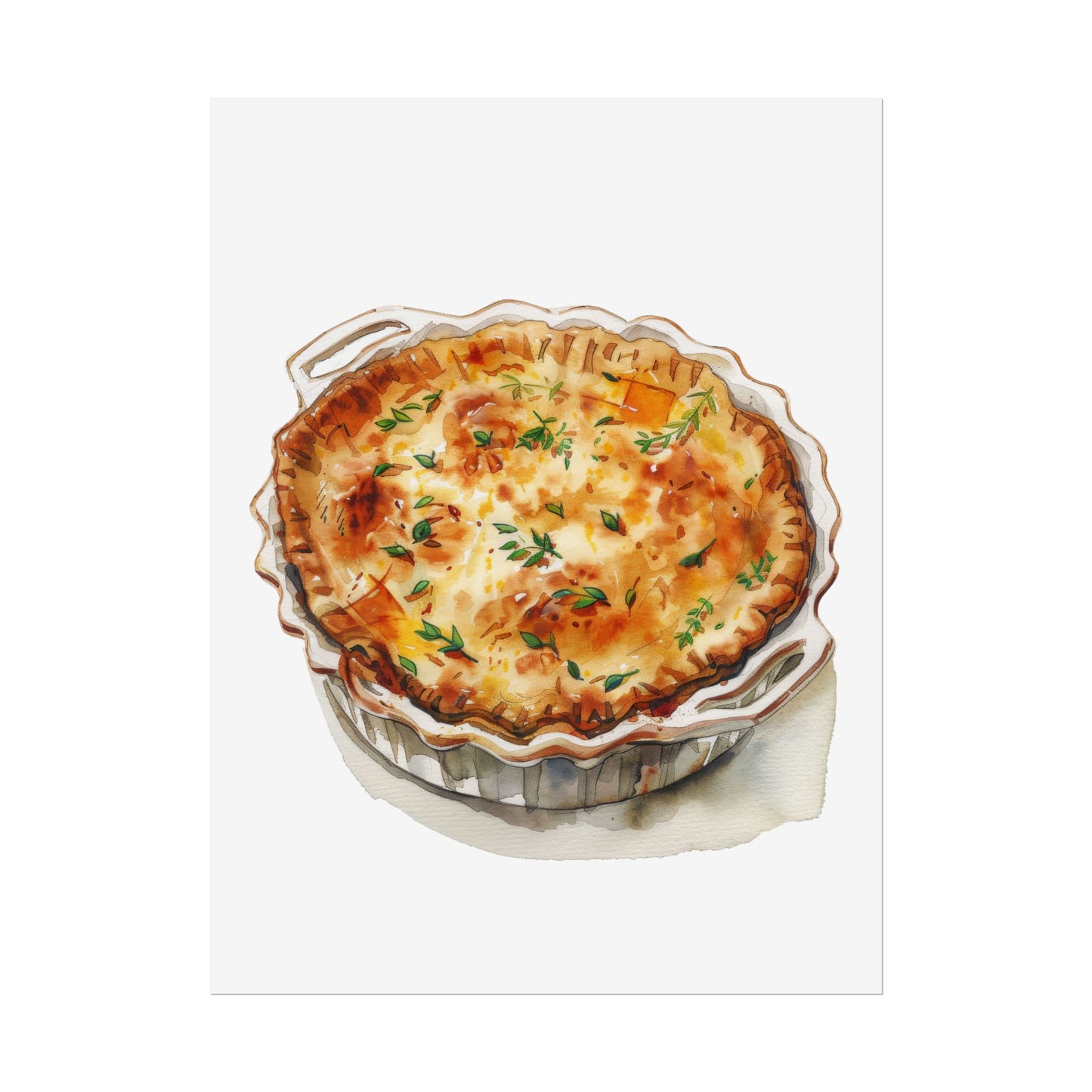Delicious Quiche Rolled Posters for Kitchen Decor, Culinary Art, Foodie Wall Art, Gift for Chefs, Cooking Enthusiasts, Home Decor