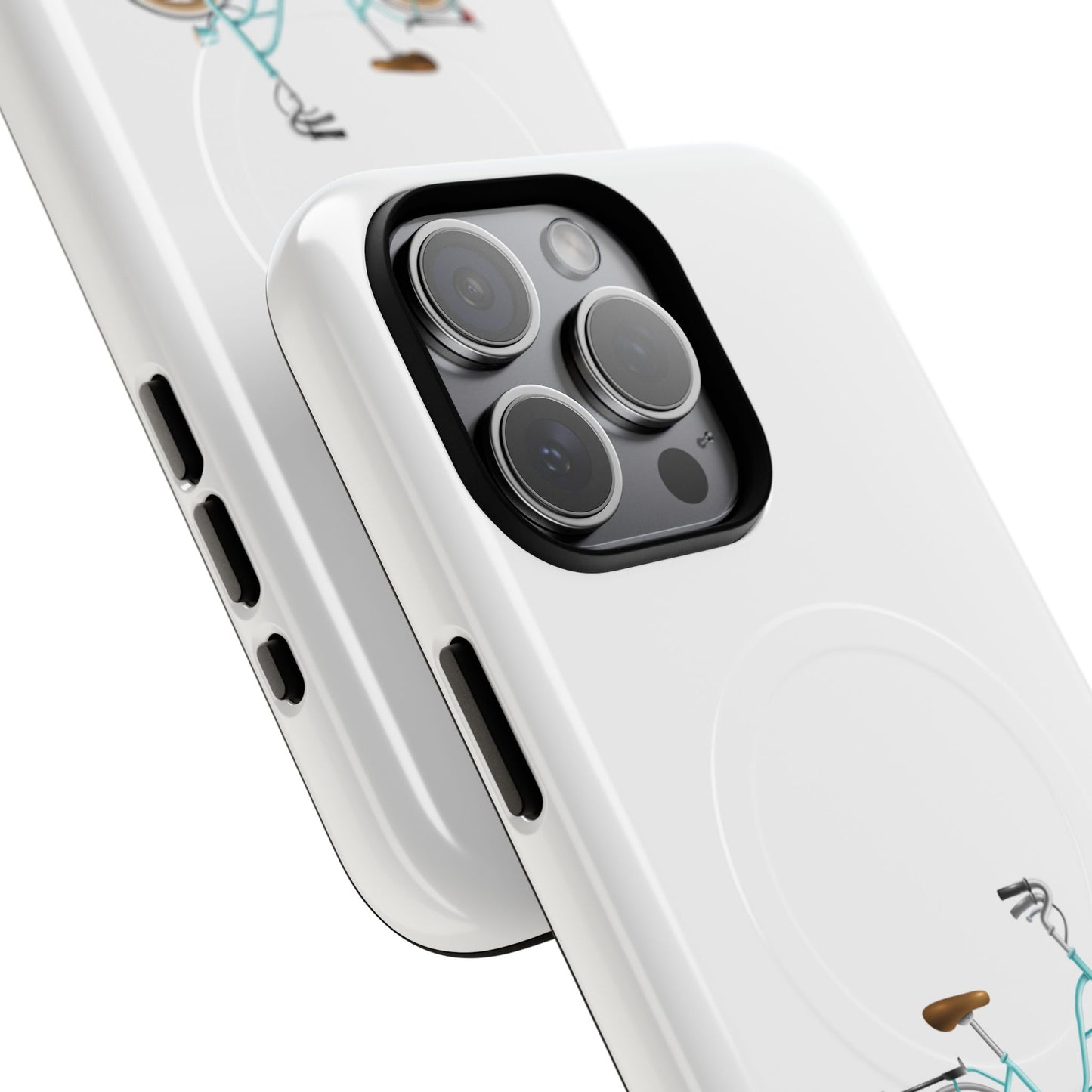 Tough Magnetic Phone Cases, Stylish Bicycle Design, Durable Protection, Perfect Gift for Cyclists, Trendy Tech Accessory