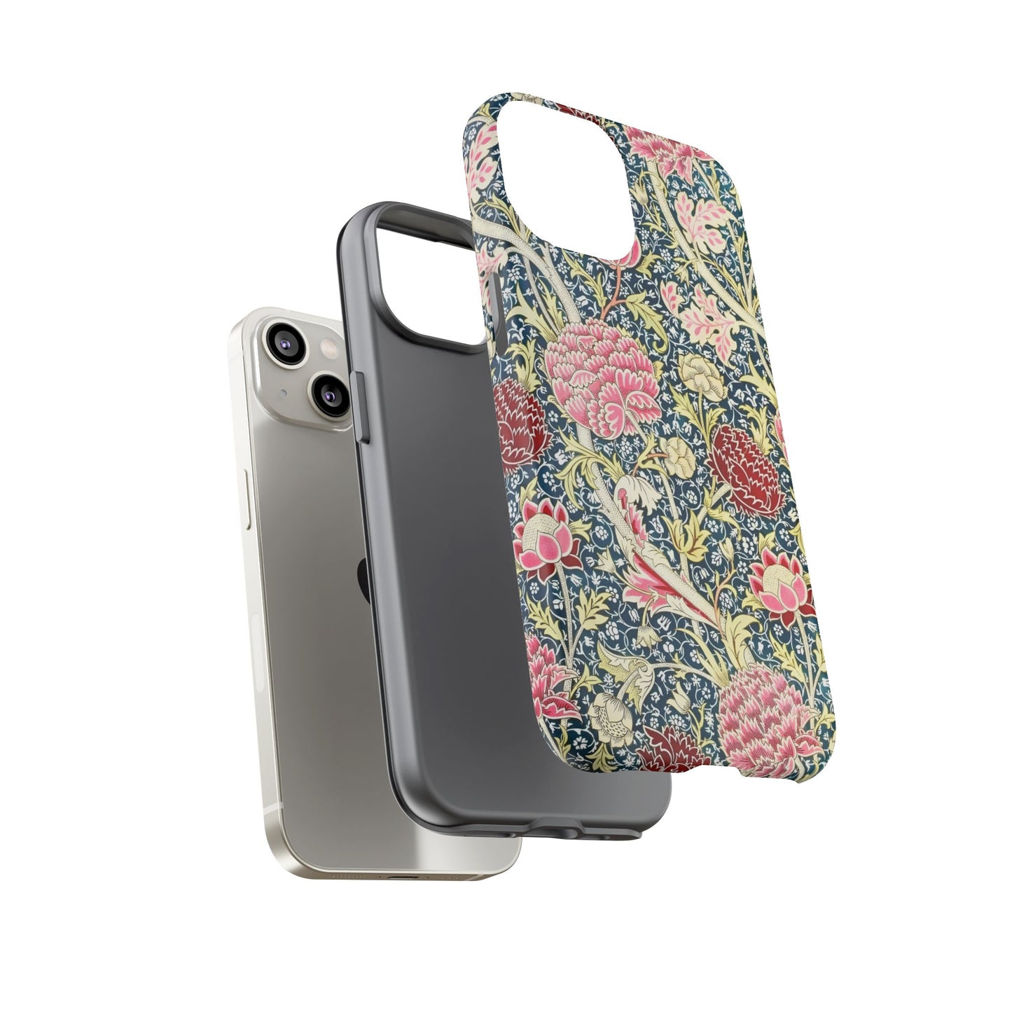 Floral Phone Case, Tough Cases, Durable Phone Cover, Stylish Phone Protector, Gift Idea for Nature Lovers, Floral Pattern Tech Accessories