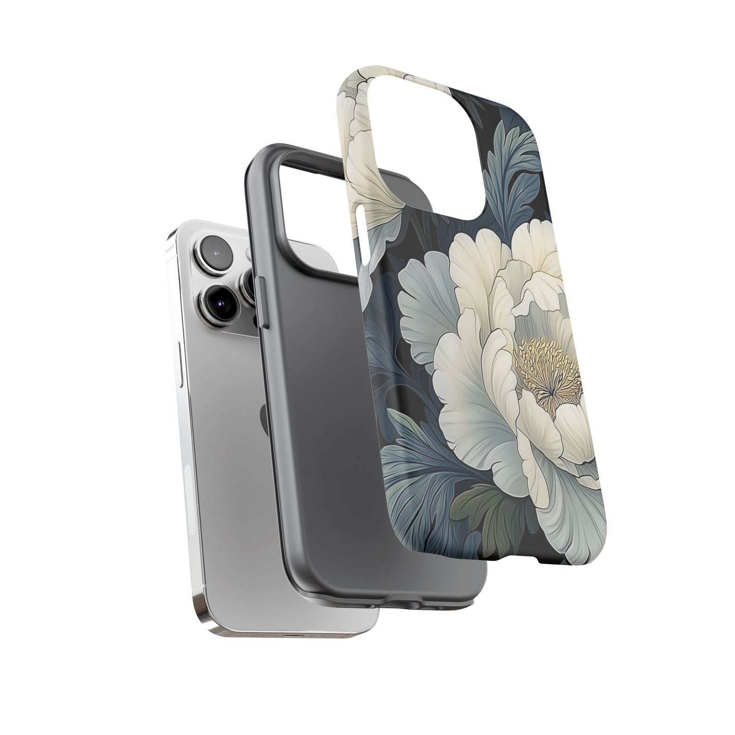 Floral Phone Case - Elegant Tough Cases for Nature Lovers, Stylish Protective Cover for Gifts, Birthdays, Mom's Day, Floral Design
