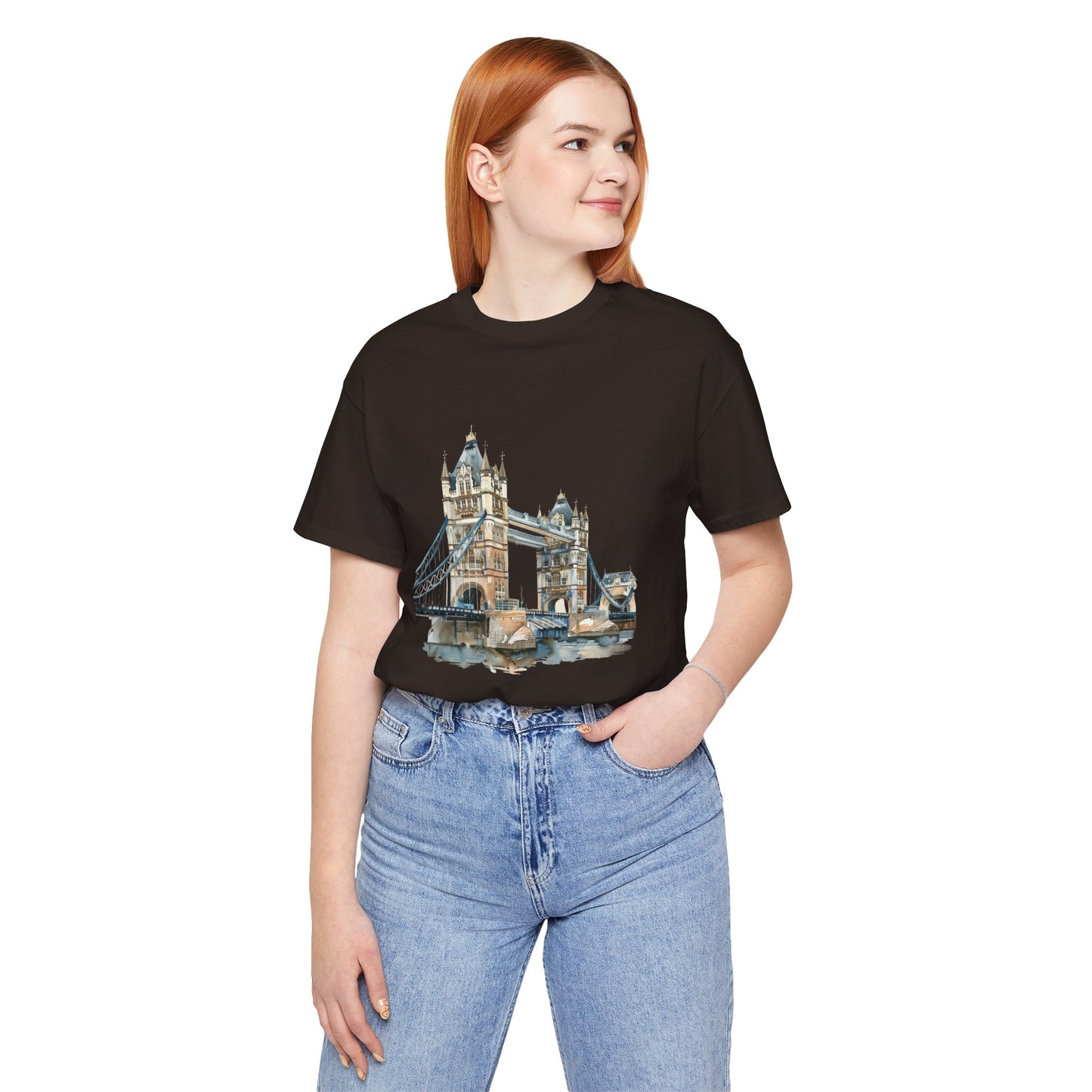 Unisex Jersey Short Sleeve Tee - London Bridge - Iconic Landmark and Historical Beauty