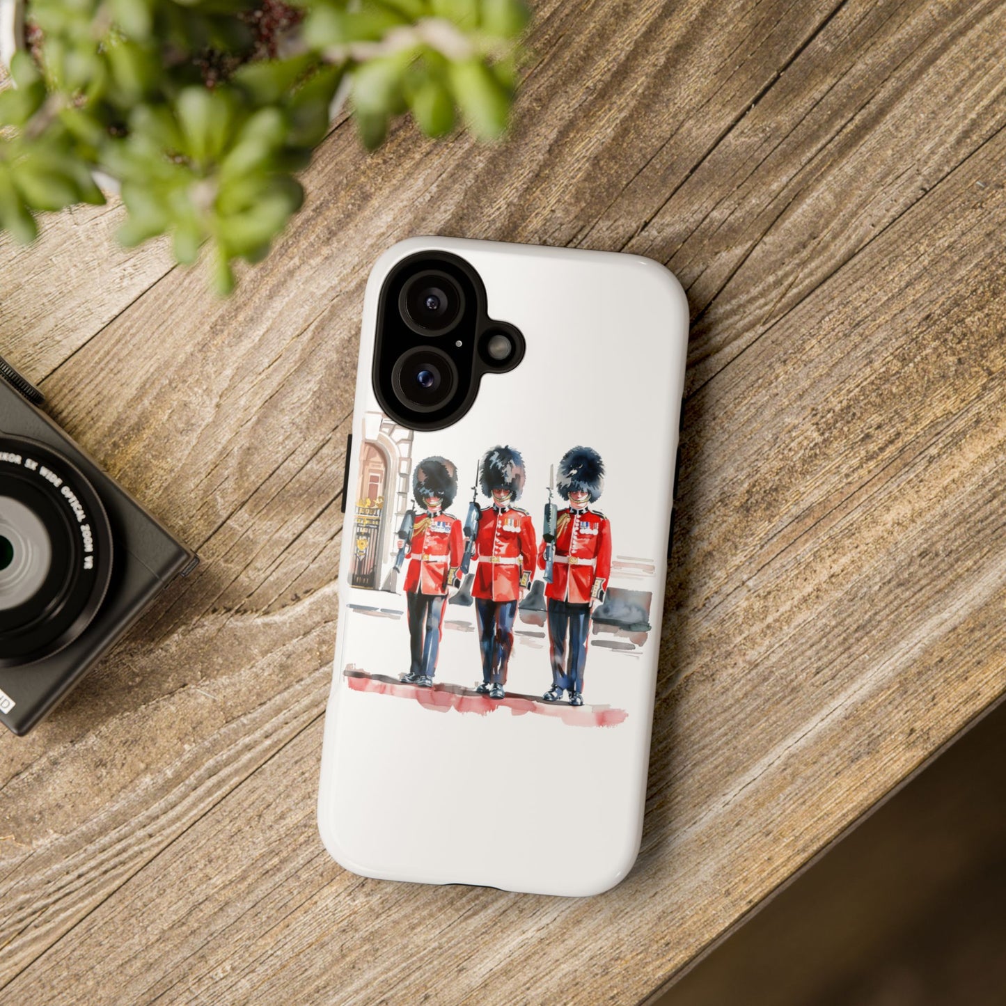 Phone Case with Royal Guard Design, Unique Cell Cover, London Souvenir, Tough Phone Case, Gift for Travelers, Stylish Street Photography