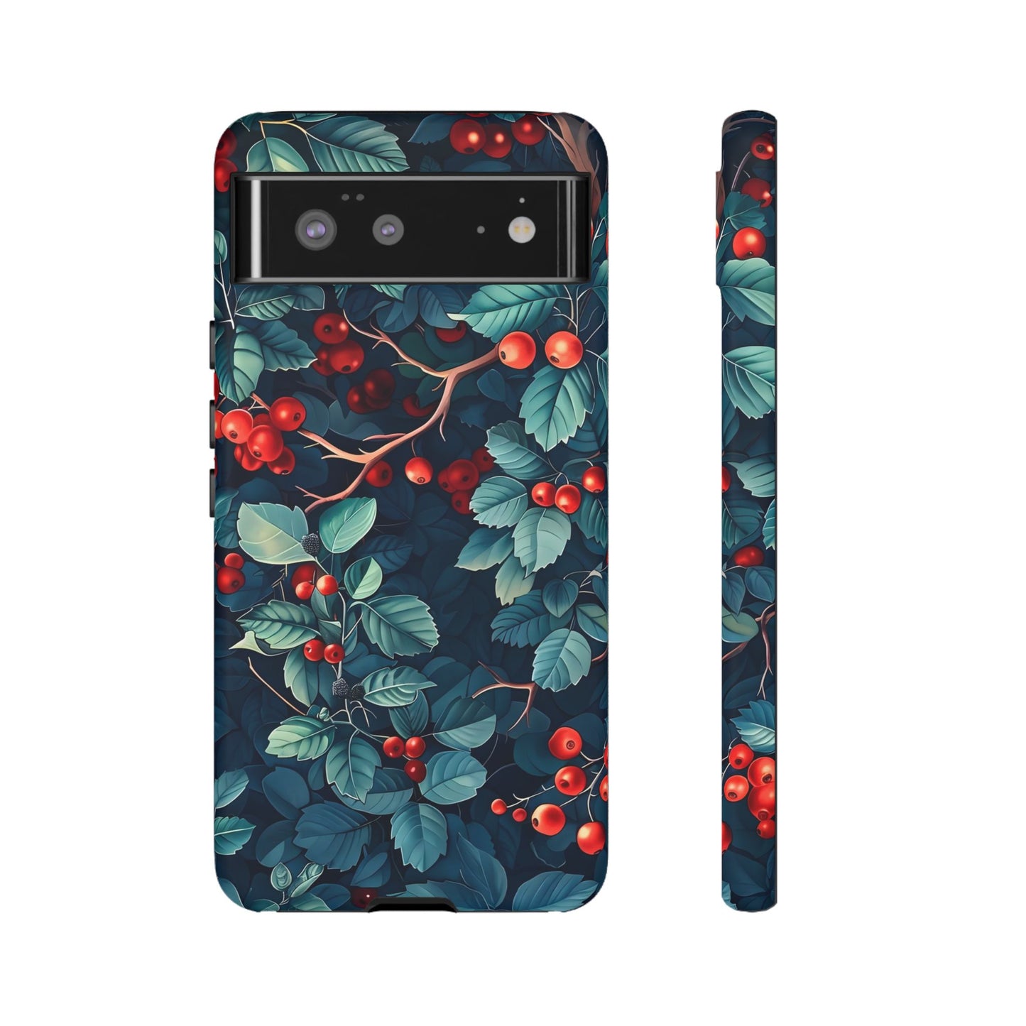 Berry Blossom Phone Case - Nature Lover's Gift, Floral Design, Cute Accessory for Spring, Unique Tech Cover, Perfect for Holidays