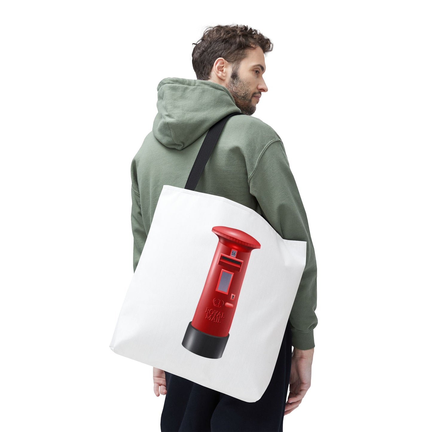 Vintage Post Box Tote Bag, Perfect for Postage Lovers, Everyday Use, Gift Idea for Holidays, Eco-Friendly Carryall