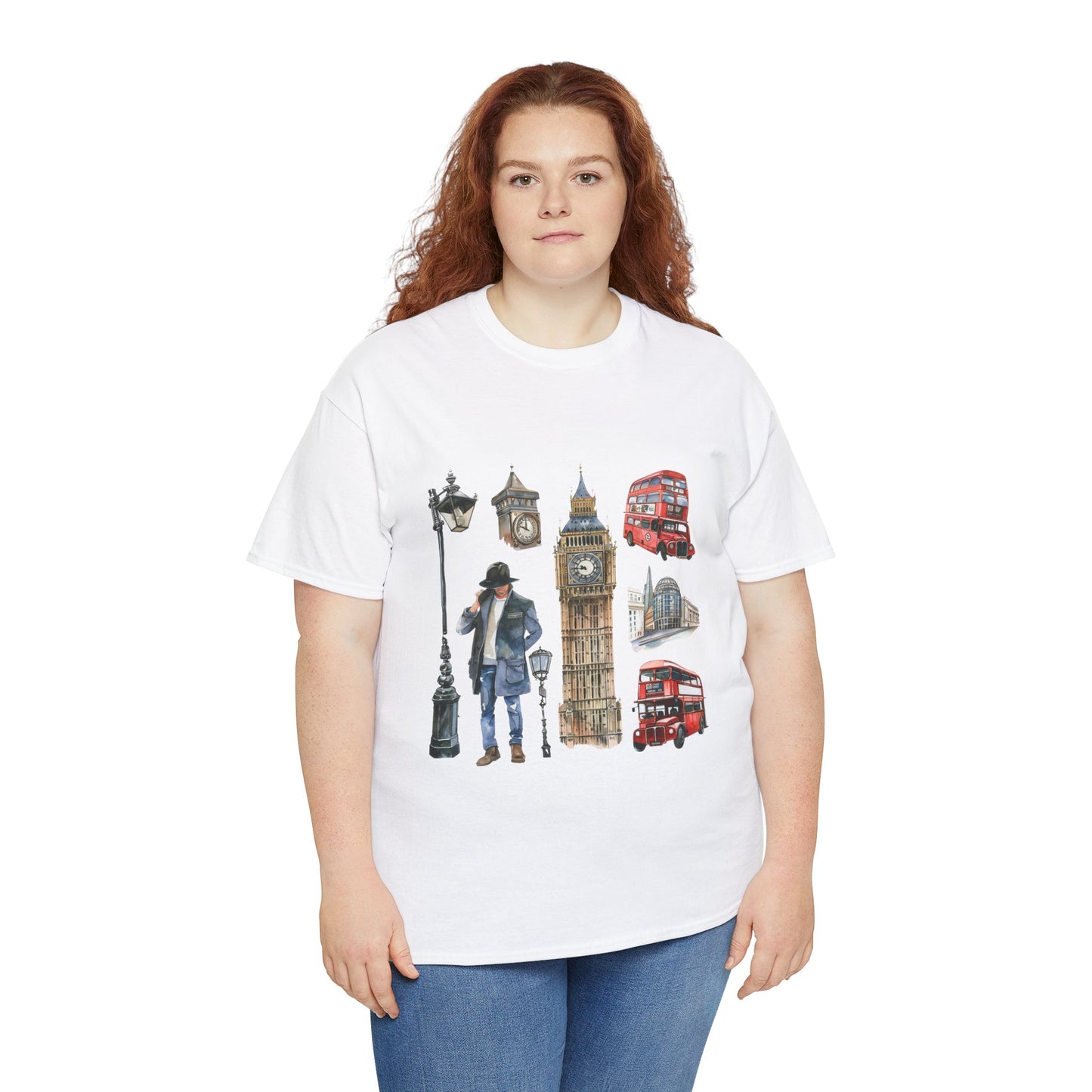 Unisex Heavy Cotton Tee - Classic England - A Collection of Iconic Imagery