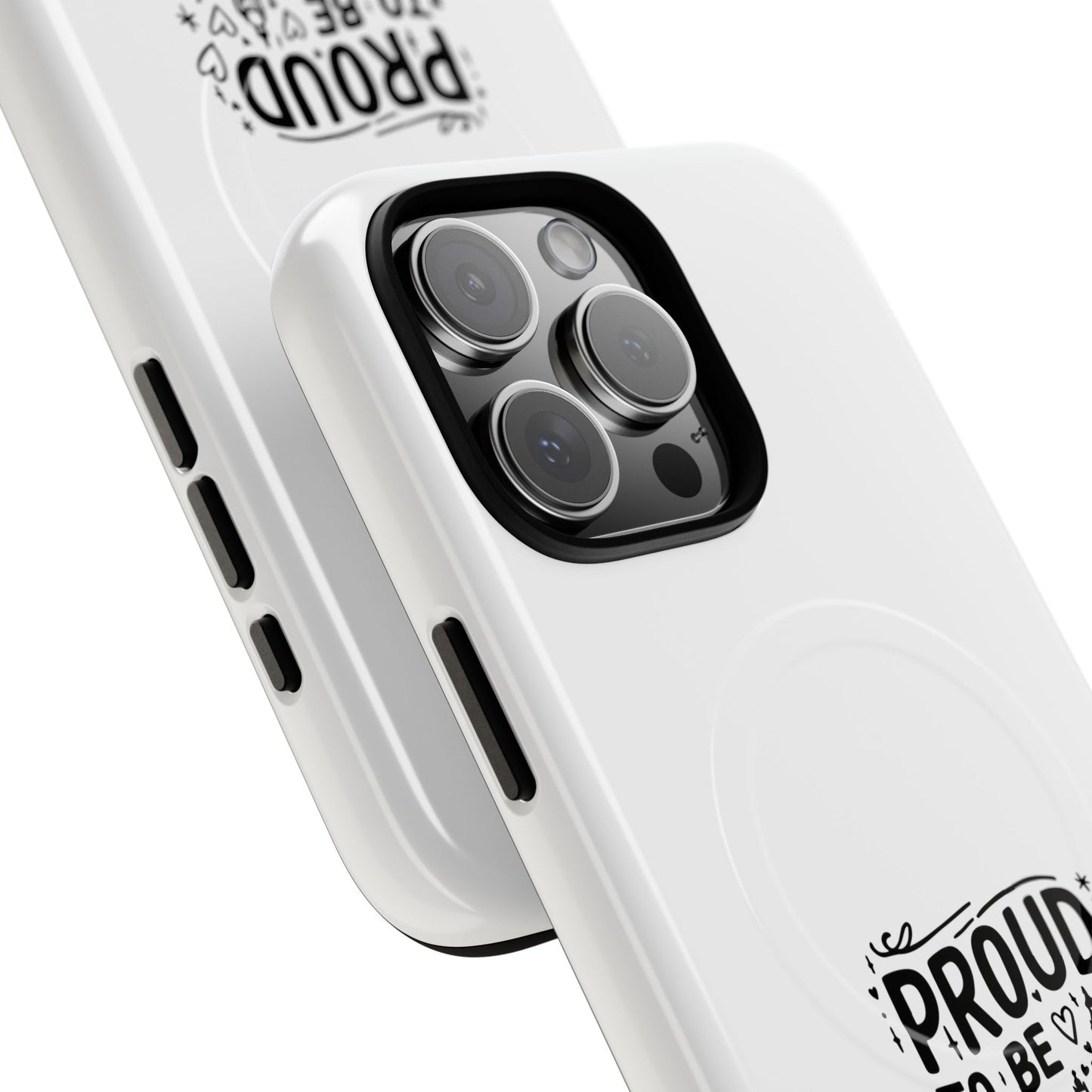 Proud London Magnetic Phone Case, Tough Phone Cover, Gift for Londoners, Travel Souvenir, Black and White Design
