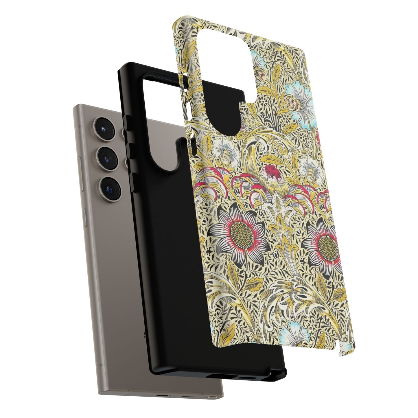 Floral Phone Case - Tough Cases, Floral Design, Stylish, Protective, Unique Gift for Her, Phone Accessories