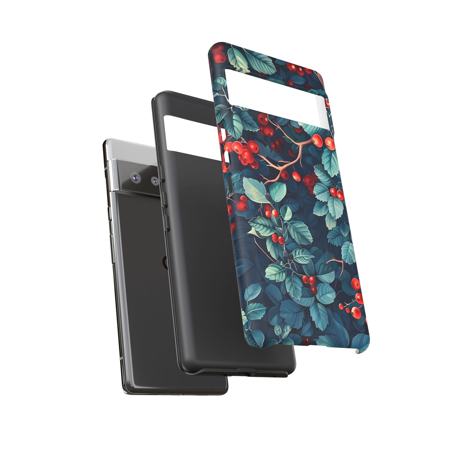 Berry Blossom Phone Case - Nature Lover's Gift, Floral Design, Cute Accessory for Spring, Unique Tech Cover, Perfect for Holidays