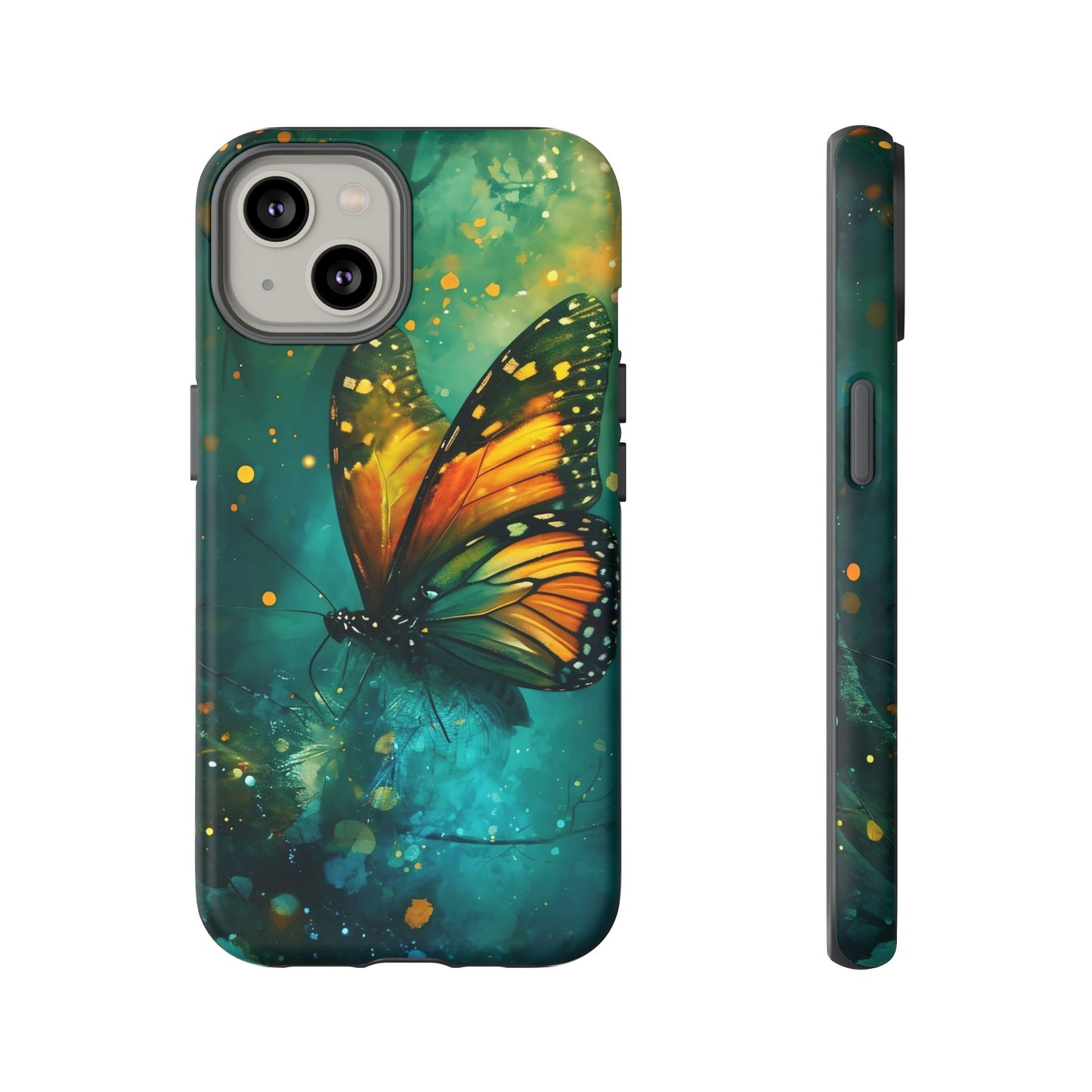 Colorful Butterfly Phone Case, Tough Cases for iPhone and Samsung, Cute Tech Accessories, Nature Lovers Gift, Vibrant Floral Design
