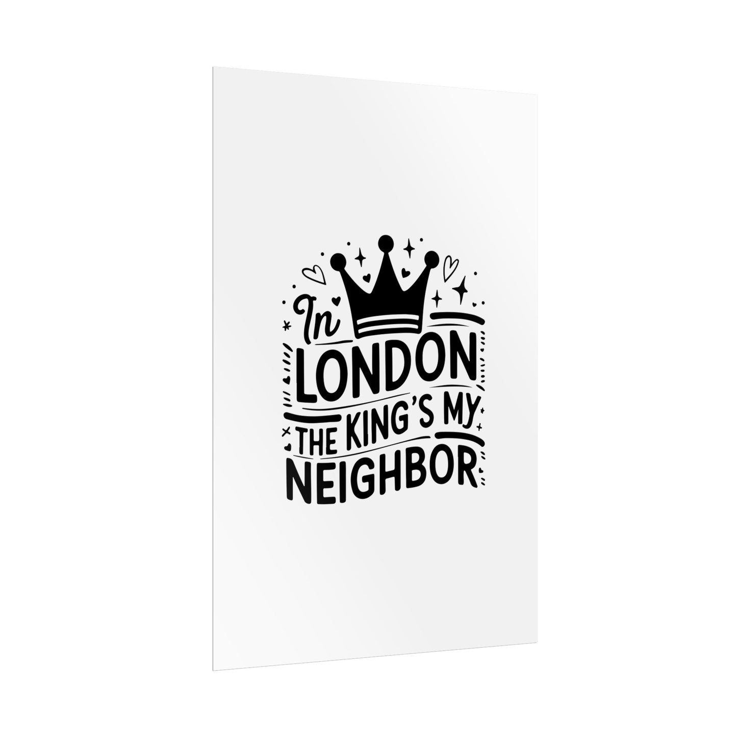 London Themed Rolled Poster - Whimsical Art Print for Home Decor, Gifts, Travel Lovers, Wall Art, Inspirational Quote