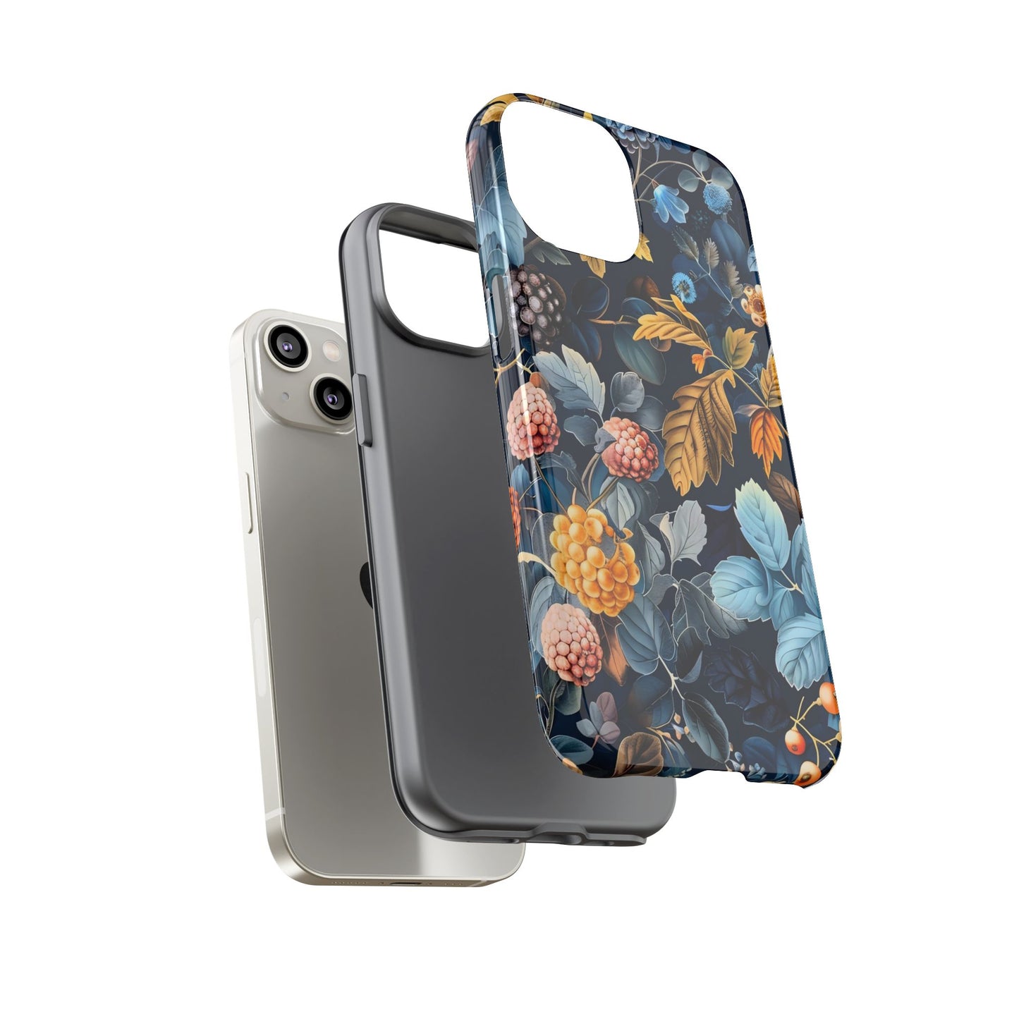 Floral iPhone Case, Tough Phone Cover, Nature-inspired Accessory, Gift for Her, Trendy Protection Case