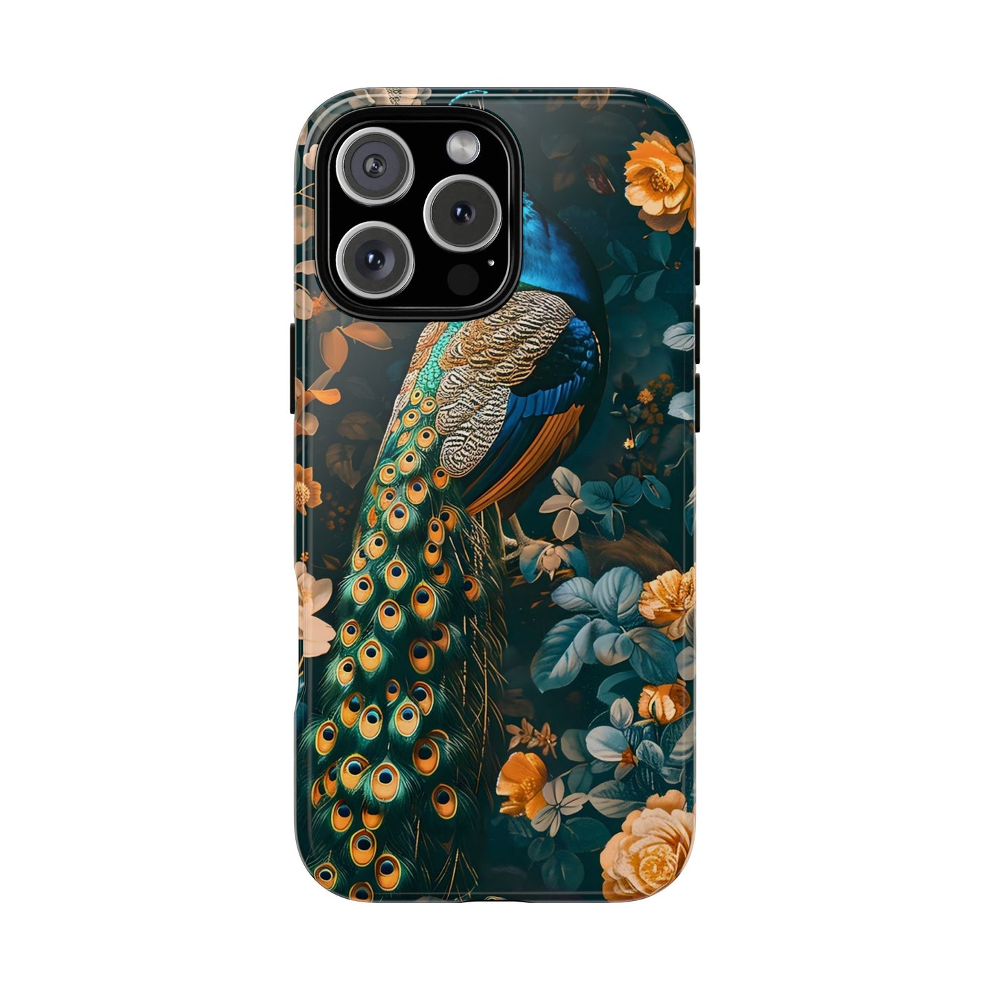 Peacock Phone Case - Elegant Floral Design, Tough Case for Protection, Unique Gift for Nature Lovers, Stylish Accessory, Eco-Friendly