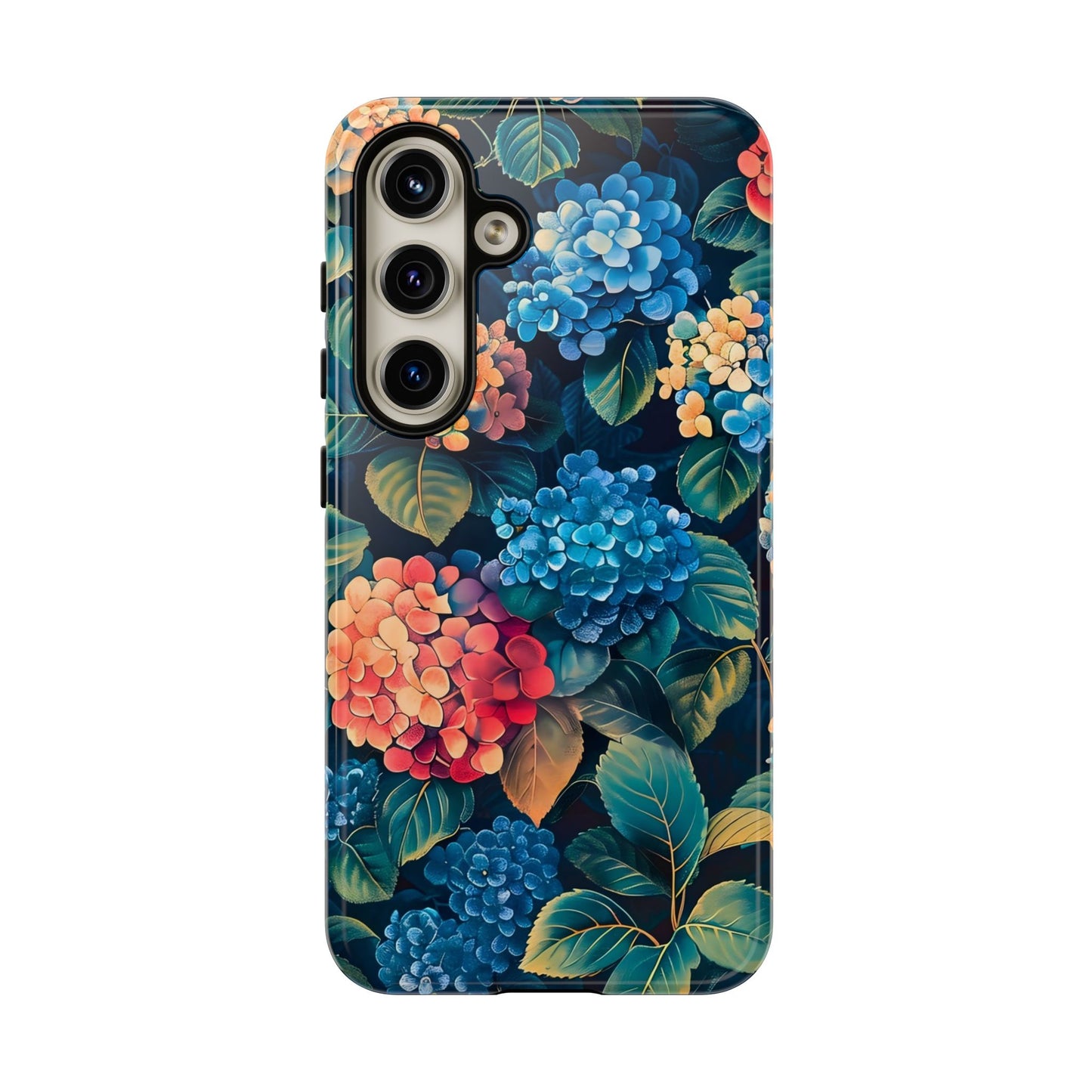 Floral Tough Phone Case, Durable Smartphone Cover, Flower Design, Gift for Her, Stylish Protection