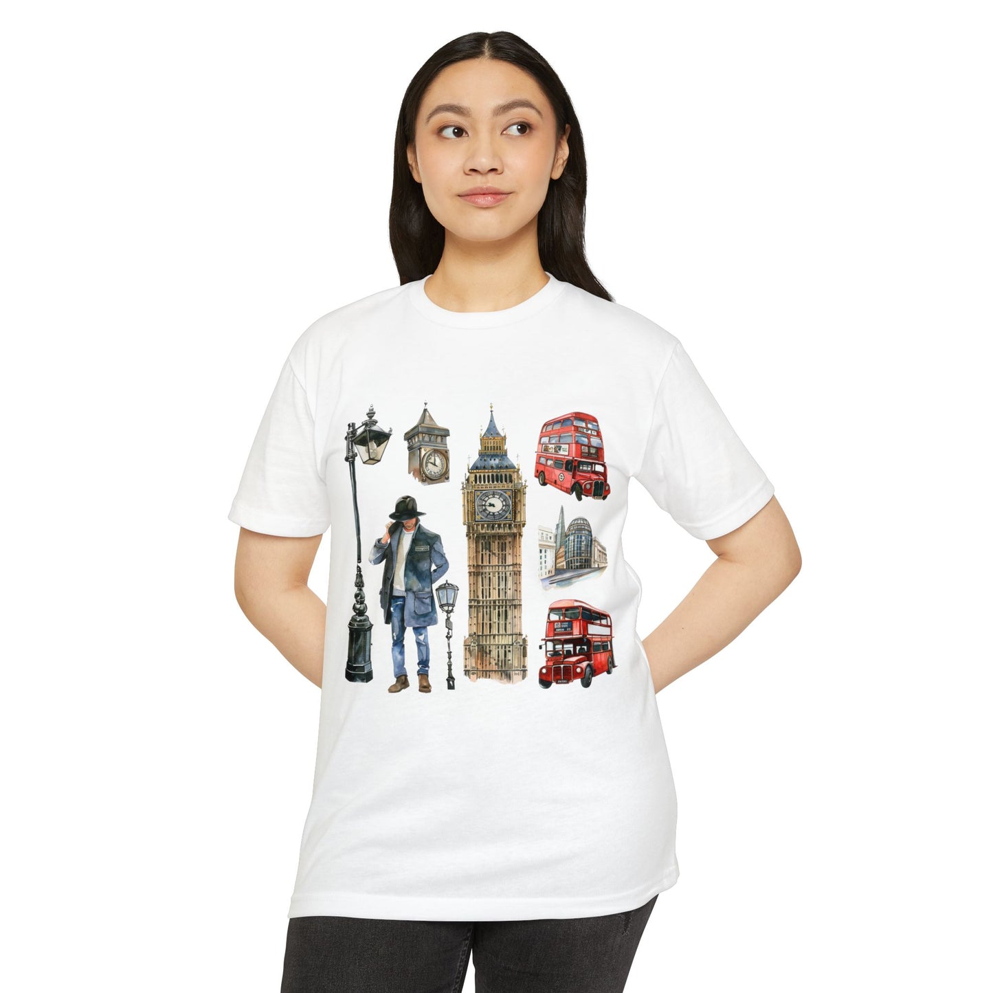Unisex CVC Jersey T-shirt - The Heart of Britain - Iconic Symbols of England