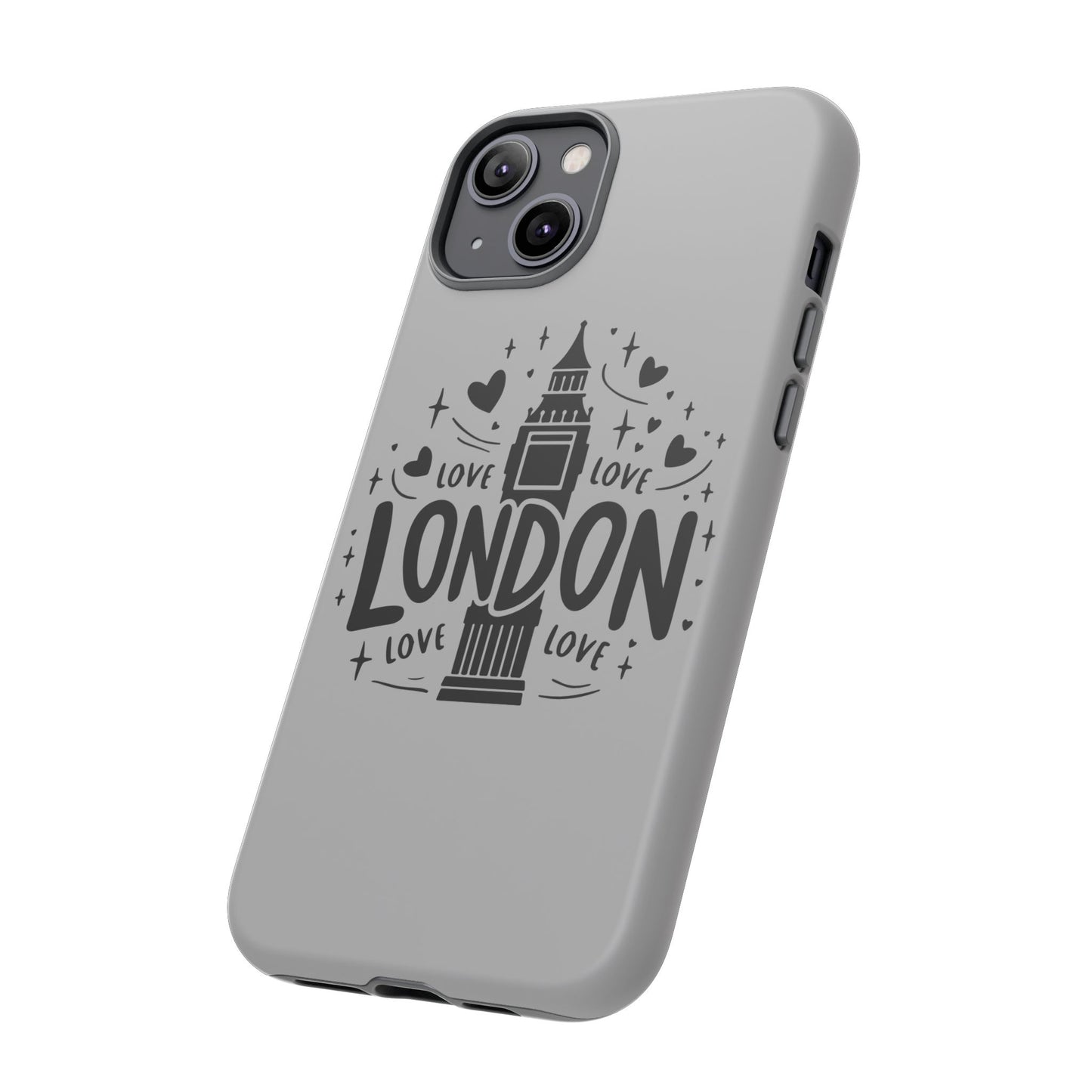 London Love Phone Case, Tough Cases, Stylish Phone Accessories, Unique Gift for Travelers, London Souvenir, Love Design