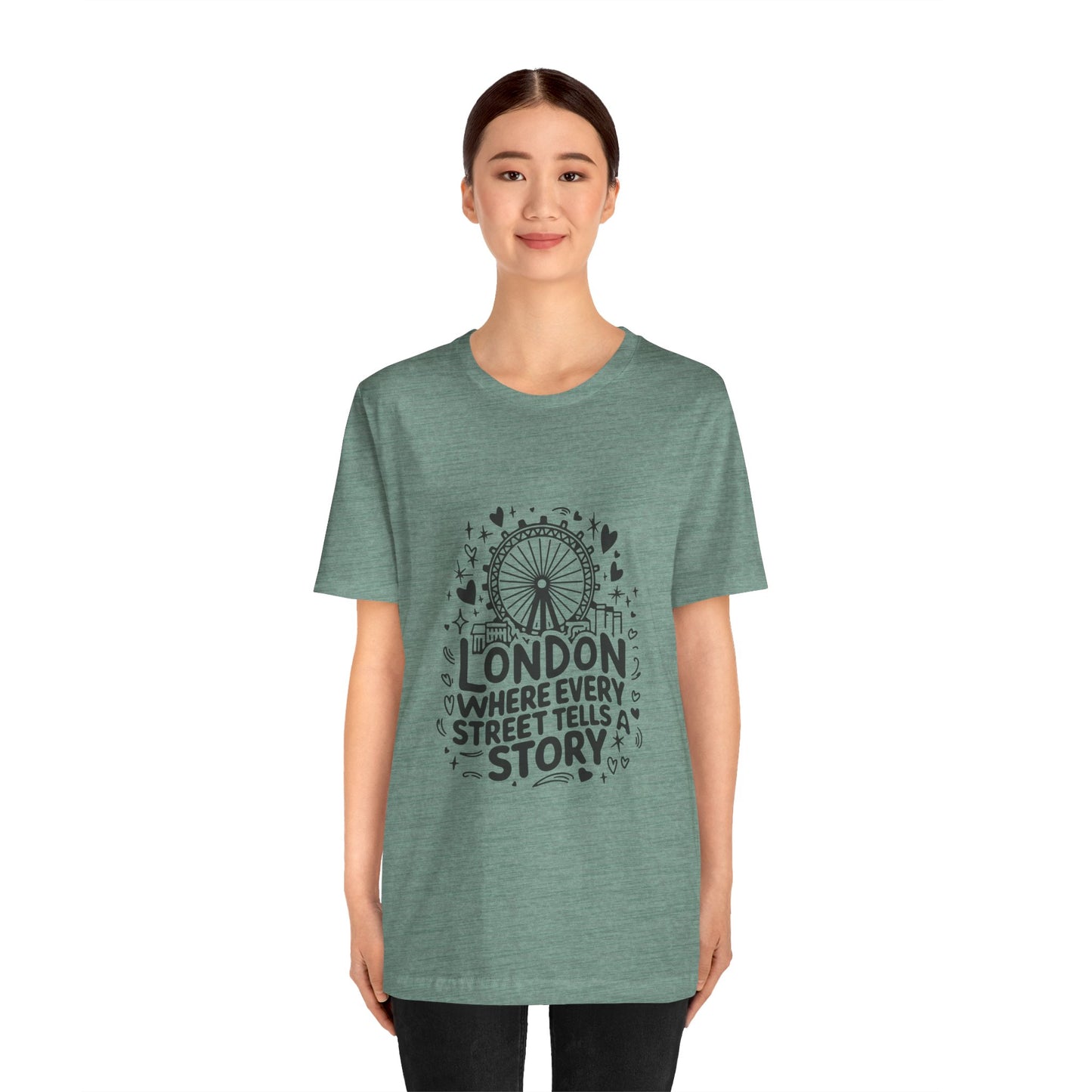 Unisex Jersey Short Sleeve Tee - London's Story Telling Street