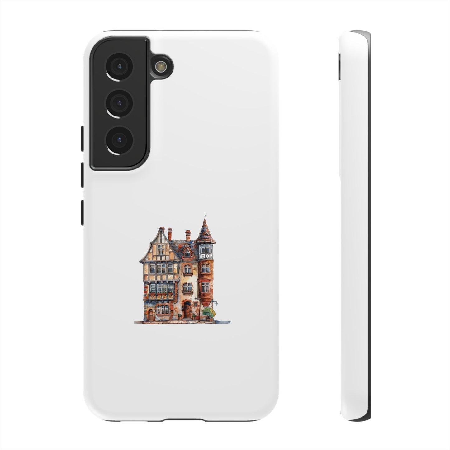 Artistic Phone Case with Vintage House Design