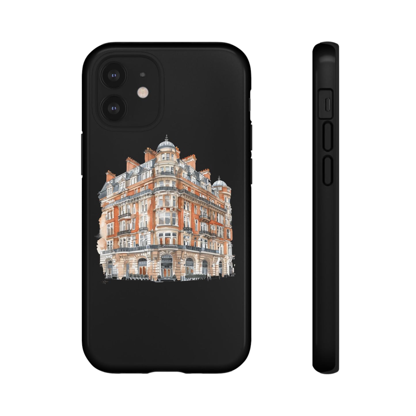 Cityscape Phone Case, Tough Phone Cover, Urban Art Case, Vintage Architecture Design, Gift for Travelers, Stylish Phone Accessory