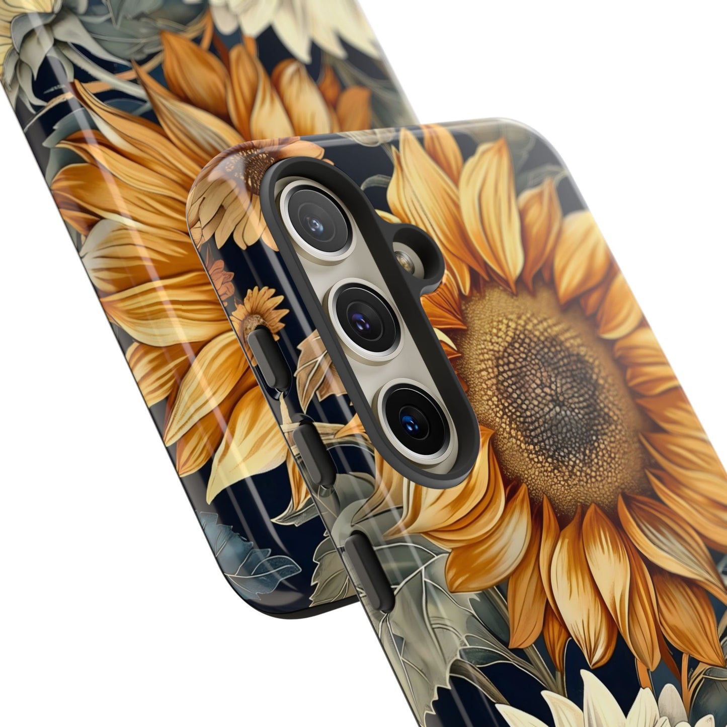 Sunflower Phone Case, Floral Tough Phone Cover, Gift for Nature Lovers, Phone Accessories, Sunflower Gifts