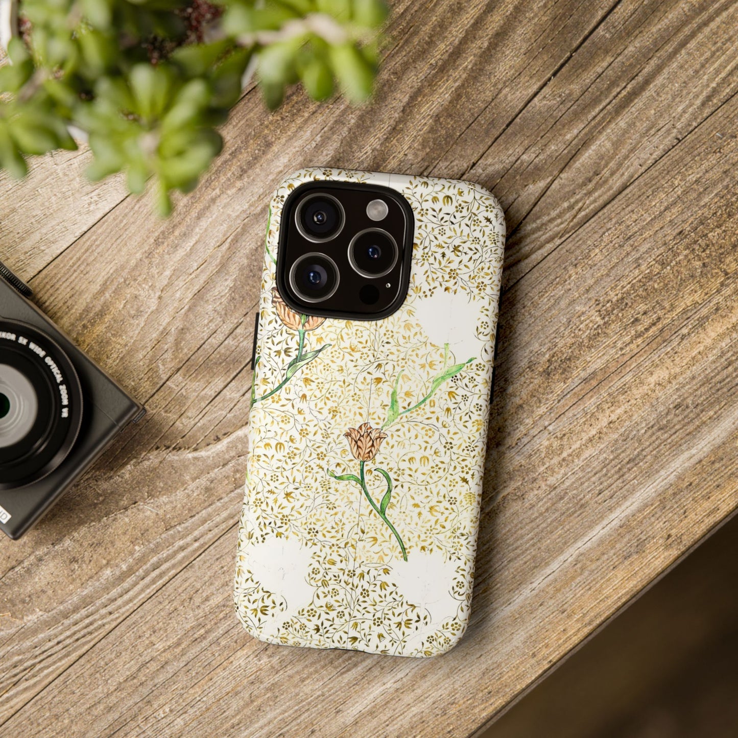 Elegant Floral Phone Case, Tough Cases for iPhone, Stylish Smartphone Cover, Protection with Floral Art, Unique Gift for Her