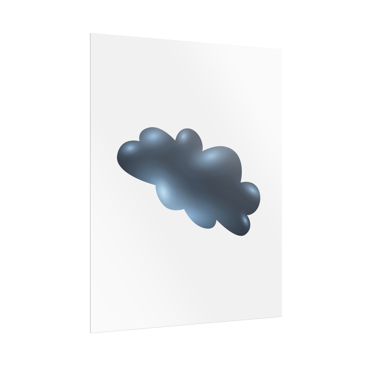 Cloud Art Print, Modern Decor, Minimalist Wall Art, Home Office Decor, Unique Gift, Aesthetic Poster