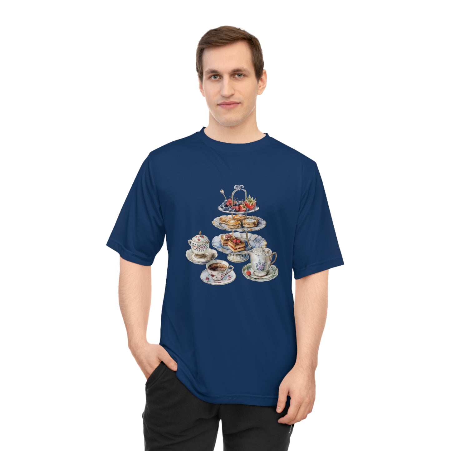 Unisex Zone Performance T-shirt - Traditional British Flavors: A Feast for Foodies