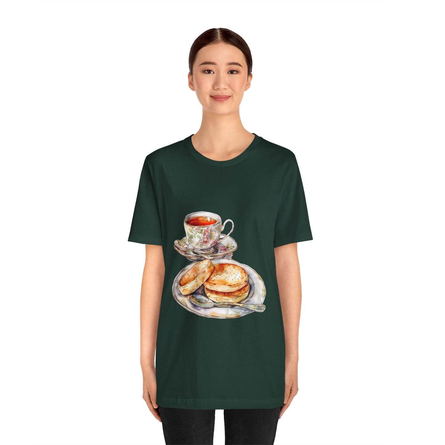 Unisex Jersey Short Sleeve Tee - A Taste of Tradition - Iconic British Cuisine