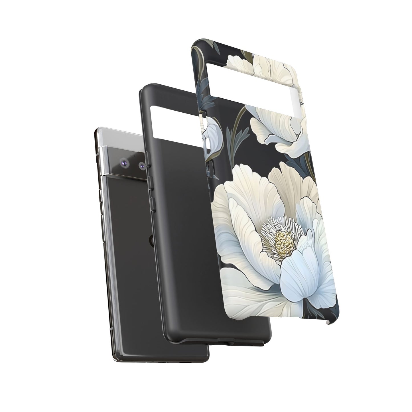 Floral Phone Case, Tough Cases for Women, Stylish Phone Cover, Floral Design Phone Protector, Nature Inspired Tech Accessories