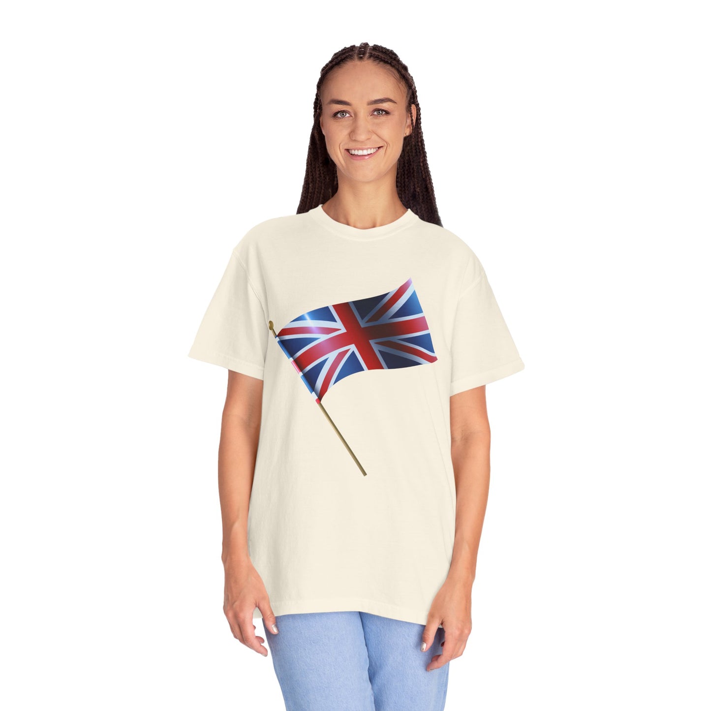 Unisex Garment-Dyed T-shirt - Emblem of Unity - The British Flag