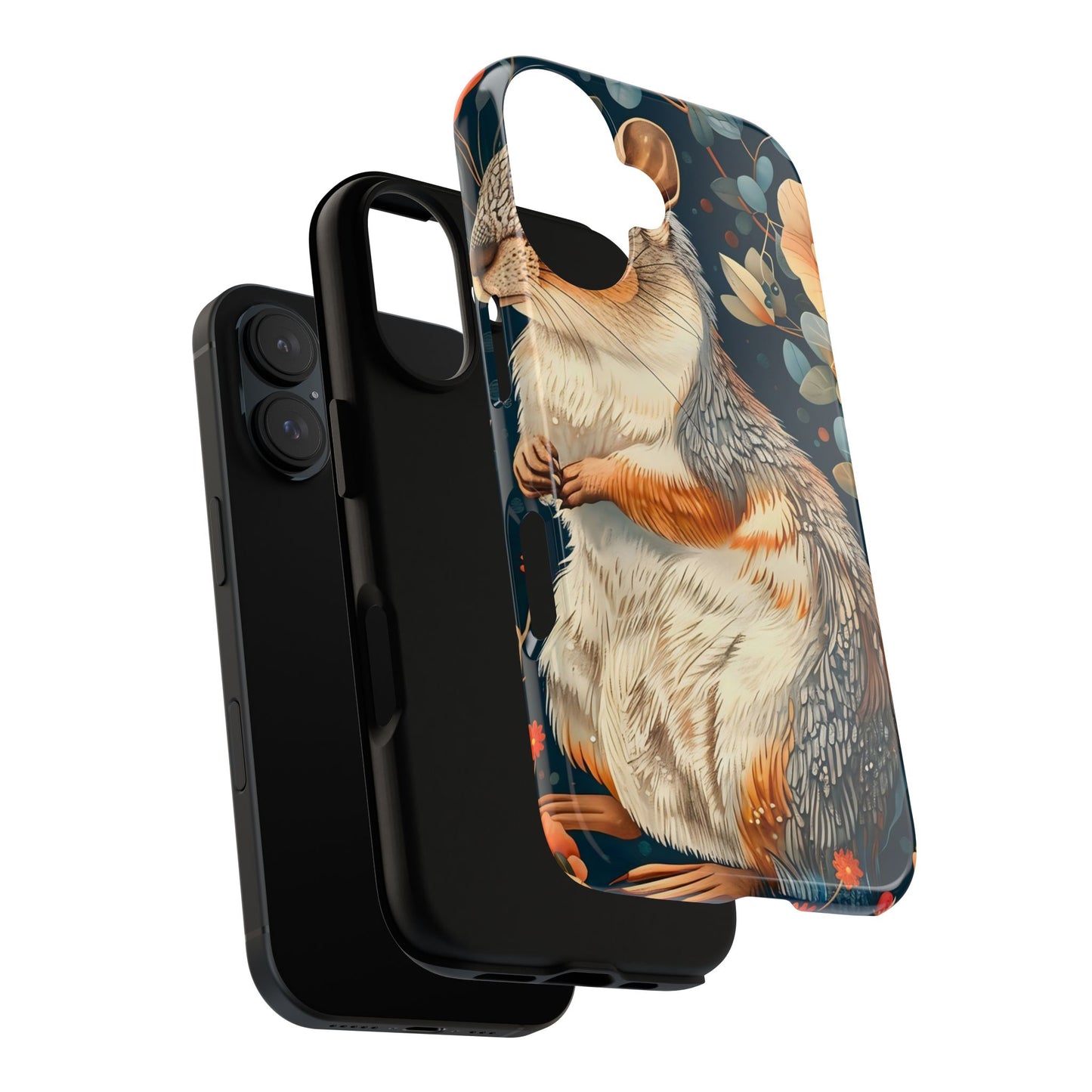 Cute Animal Phone Case, Tough Cases with Adorable Design, Perfect for Gifts, Nature Lovers, Holiday Decor, Eco-Friendly