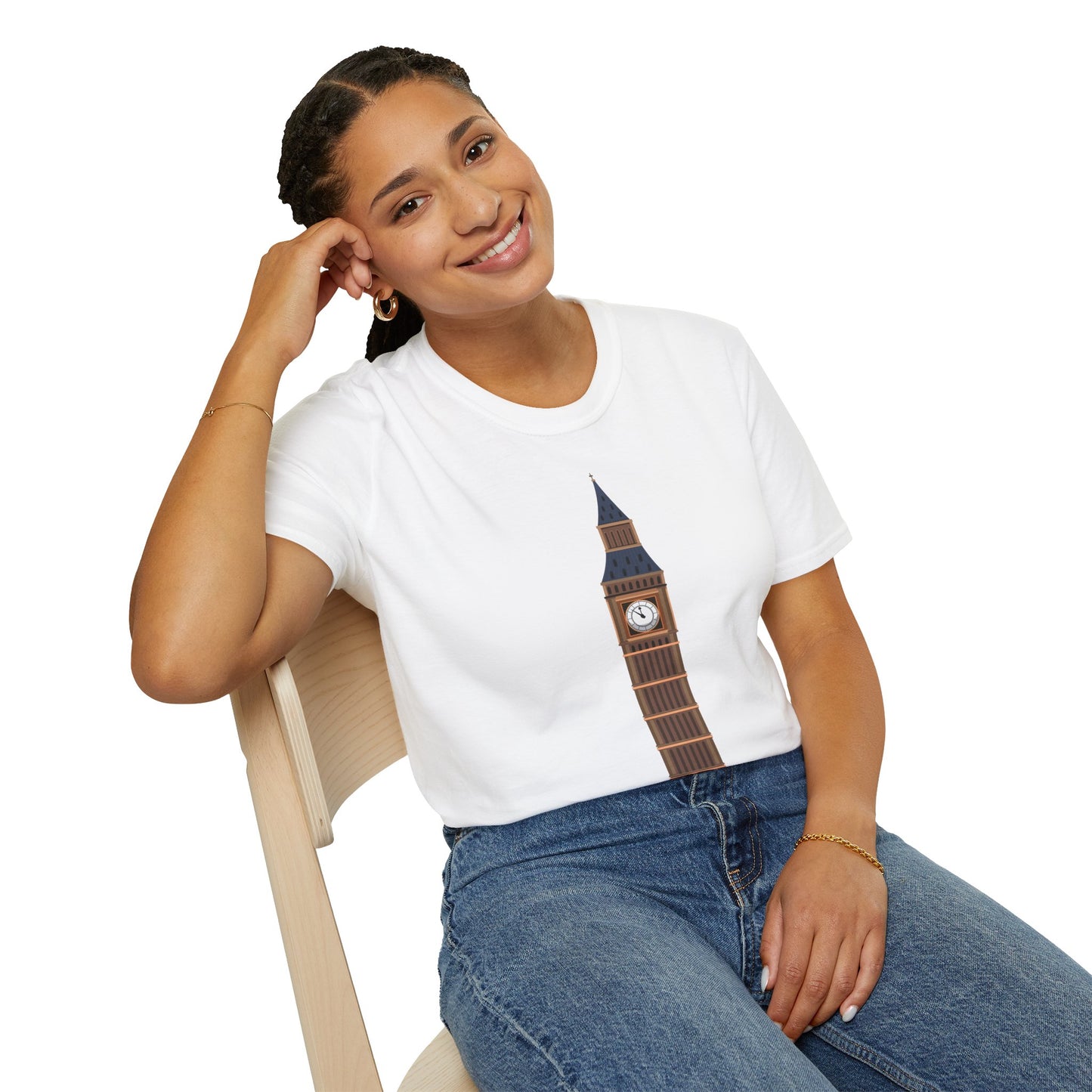 Unisex Softstyle T-Shirt - Iconic Big Ben Clock Tower
