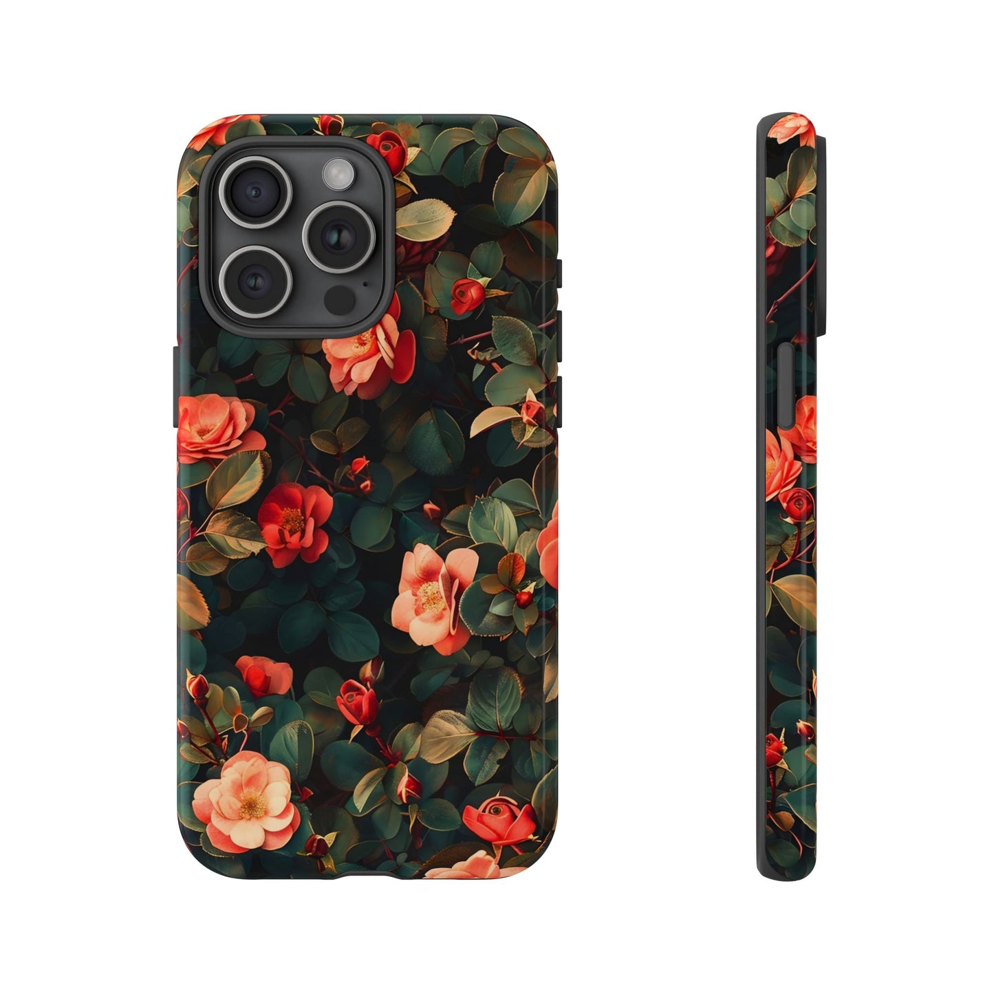 Floral Phone Case - Elegant Floral Design, Tough Protective Case, Perfect Gift for Her, Trendy Phone Accessories, Mother’s Day, Birthday