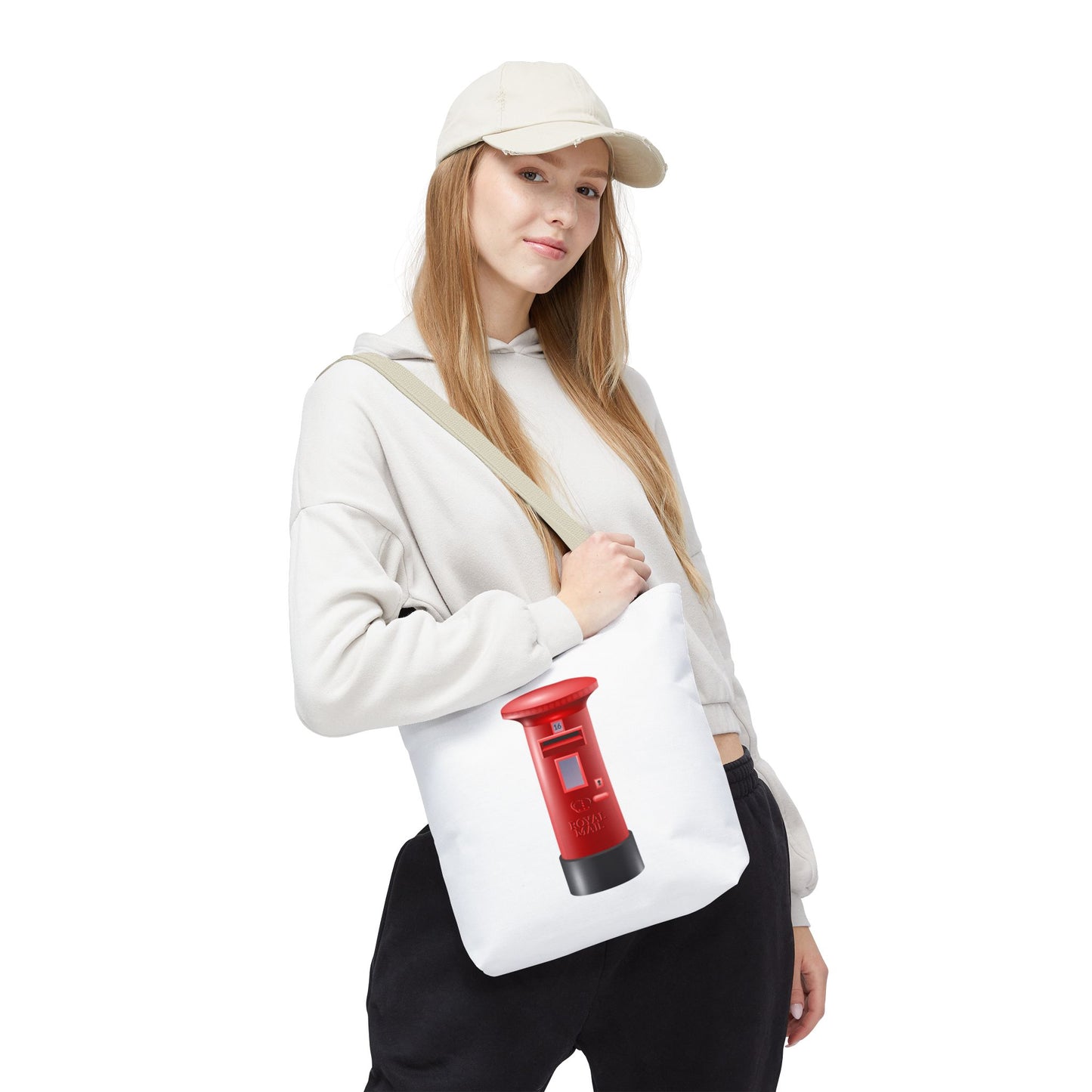 Vintage Post Box Tote Bag, Perfect for Postage Lovers, Everyday Use, Gift Idea for Holidays, Eco-Friendly Carryall