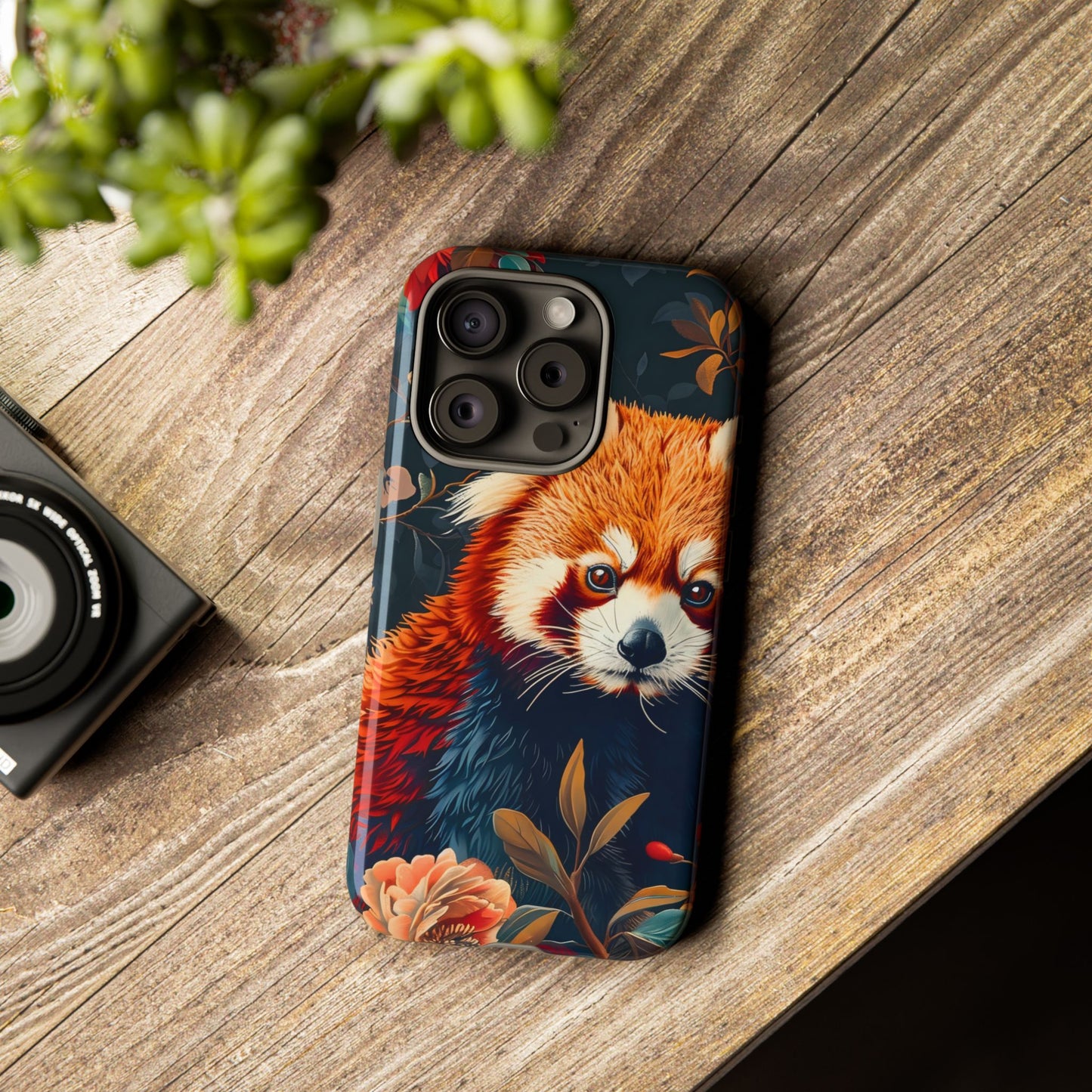 Cute Red Panda Phone Case, Wildlife Lover Gift, Tough Cases for iPhone, Nature-Themed Phone Cover, Animal Art Shell, Cute Tech Accessories
